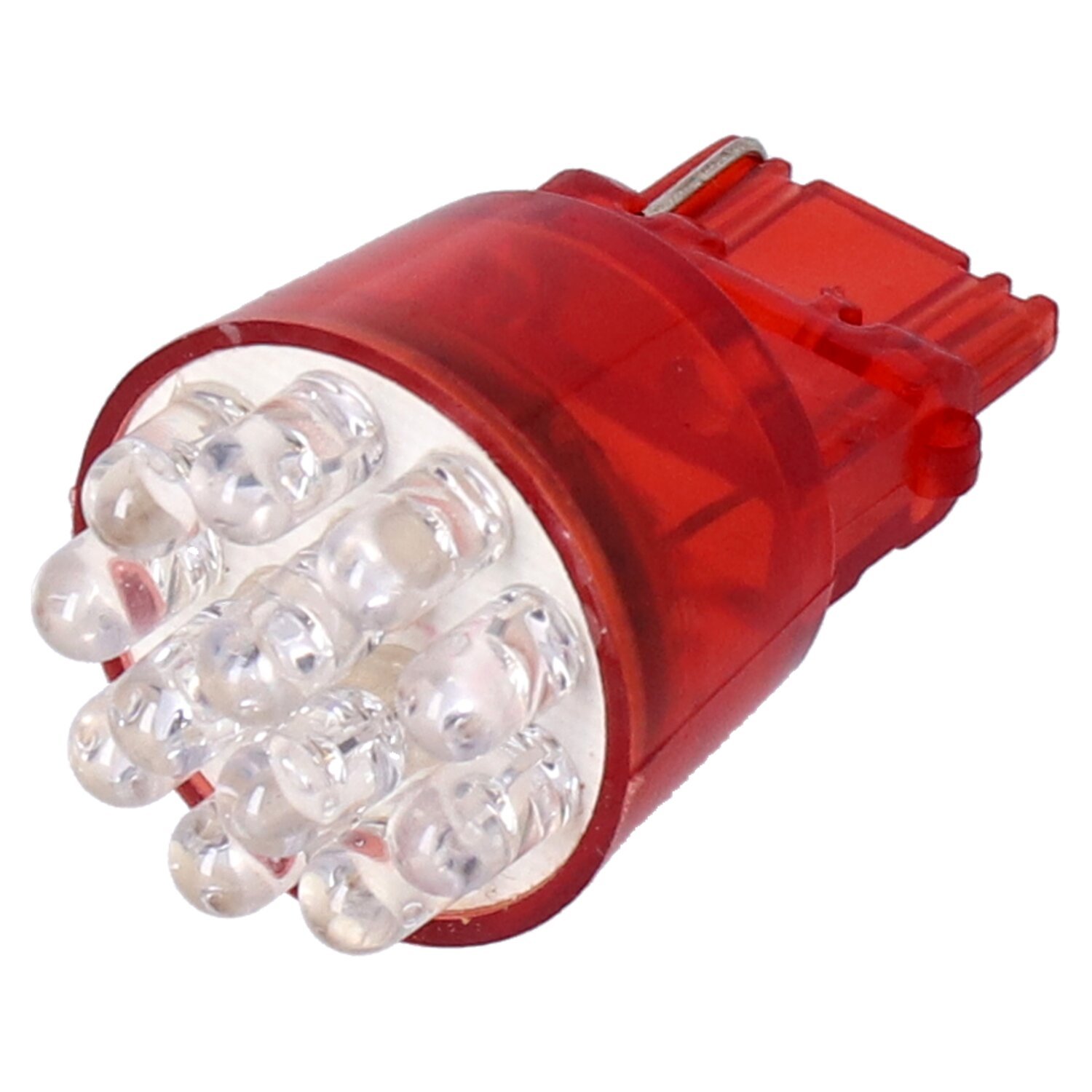 LED wedge turn signal bulb #3156 base. Red light