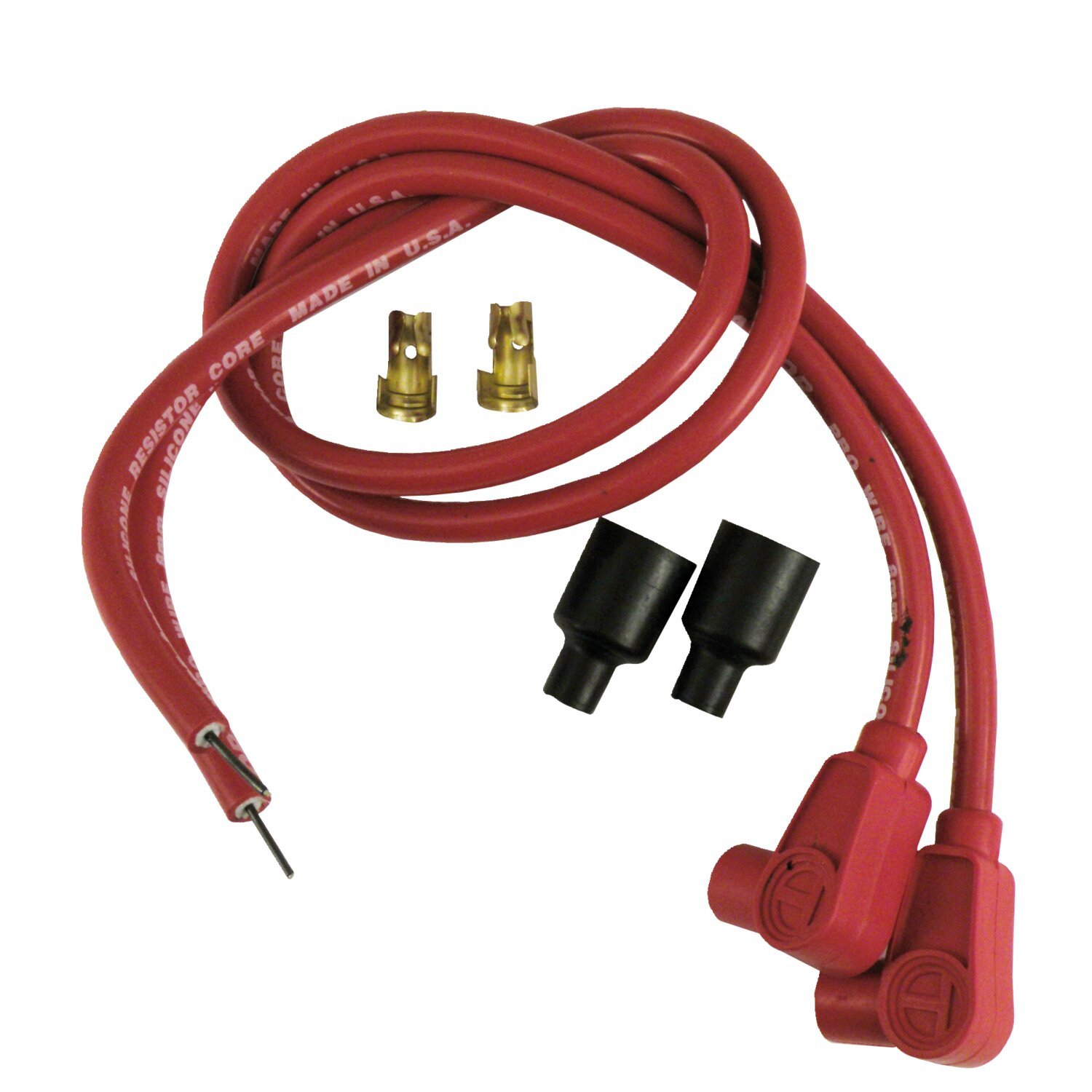 Taylor, 8mm carbon core univ. spark plug wire set, Red