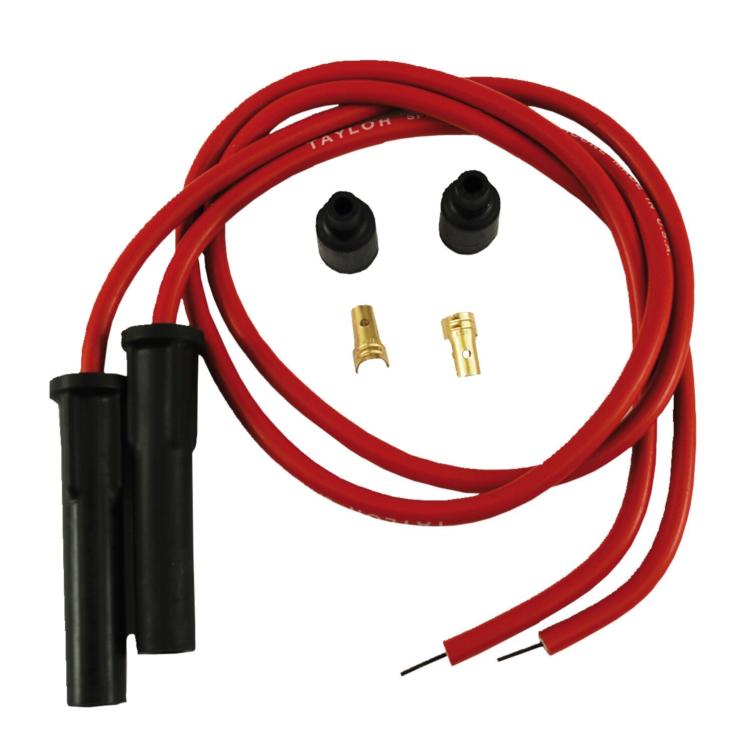 Taylor, 8mm Pro Comp univ. spark plug wire kit, Red