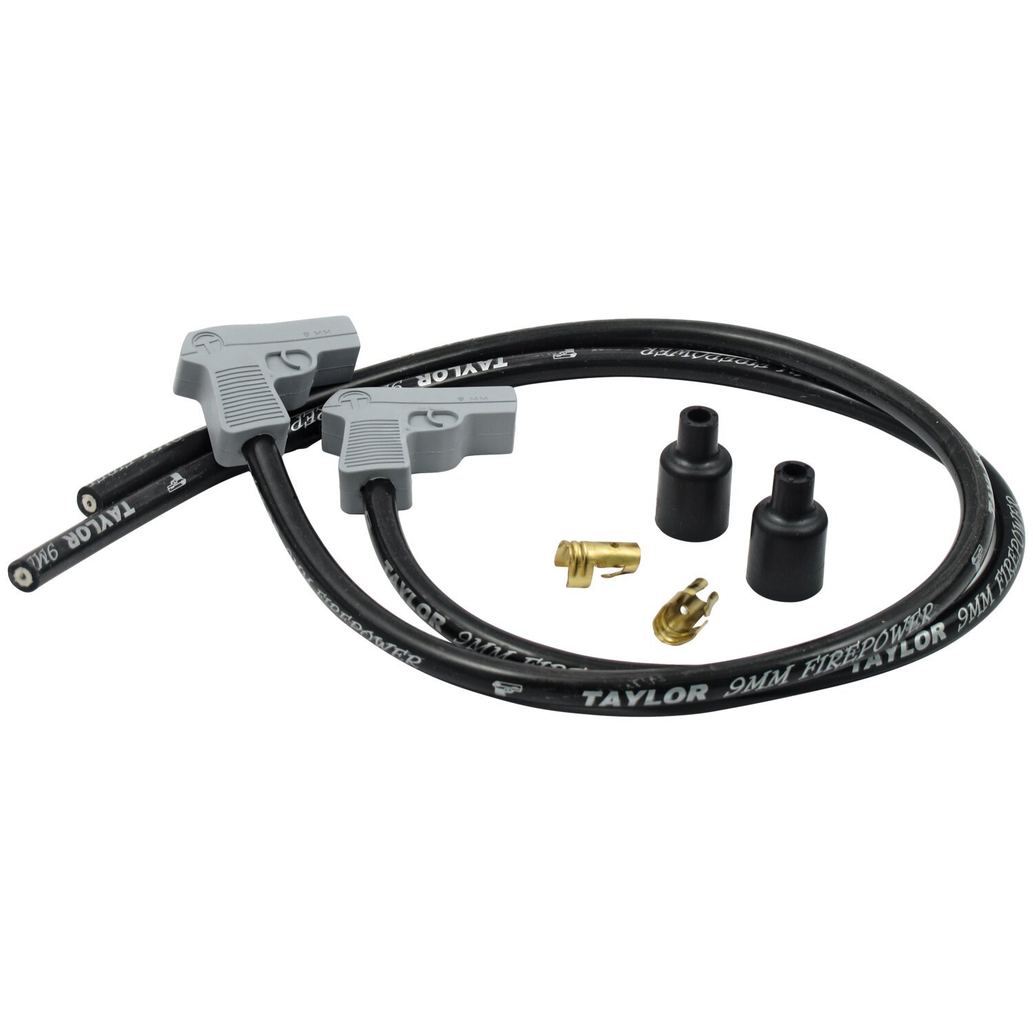 Taylor, 9mm Fire Power universal spark plug cables, Black