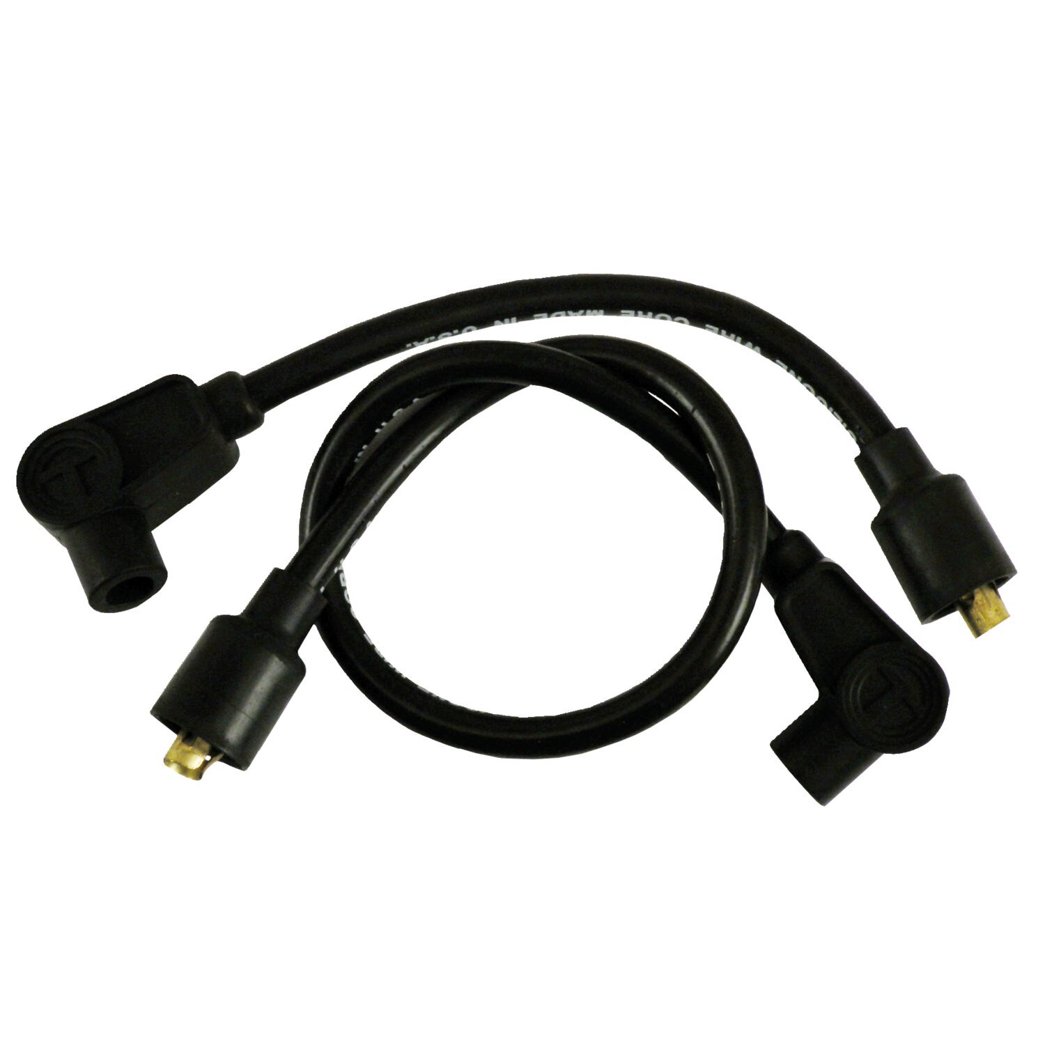 Taylor, 8mm metallic core spark plug wire set, Black