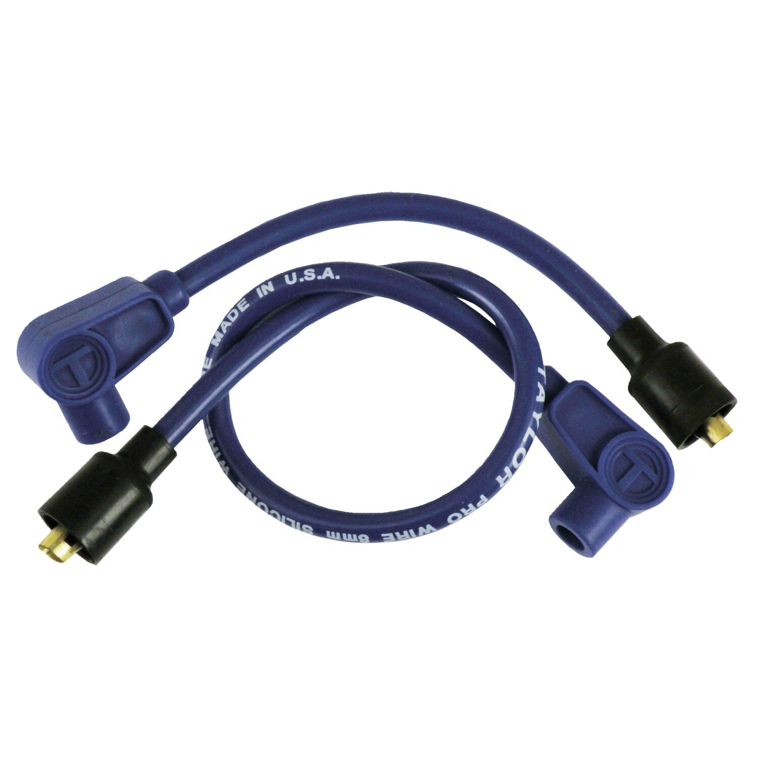 Taylor, 8mm metallic core spark plug wire set, Blue