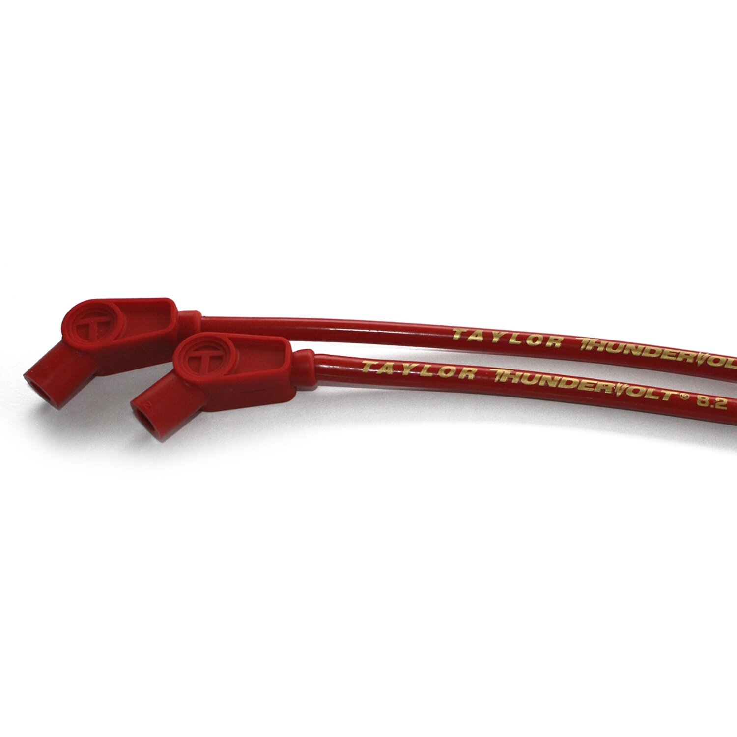 Red — Taylor, 8.2mm ThunderVolt spark plug wire set, Red