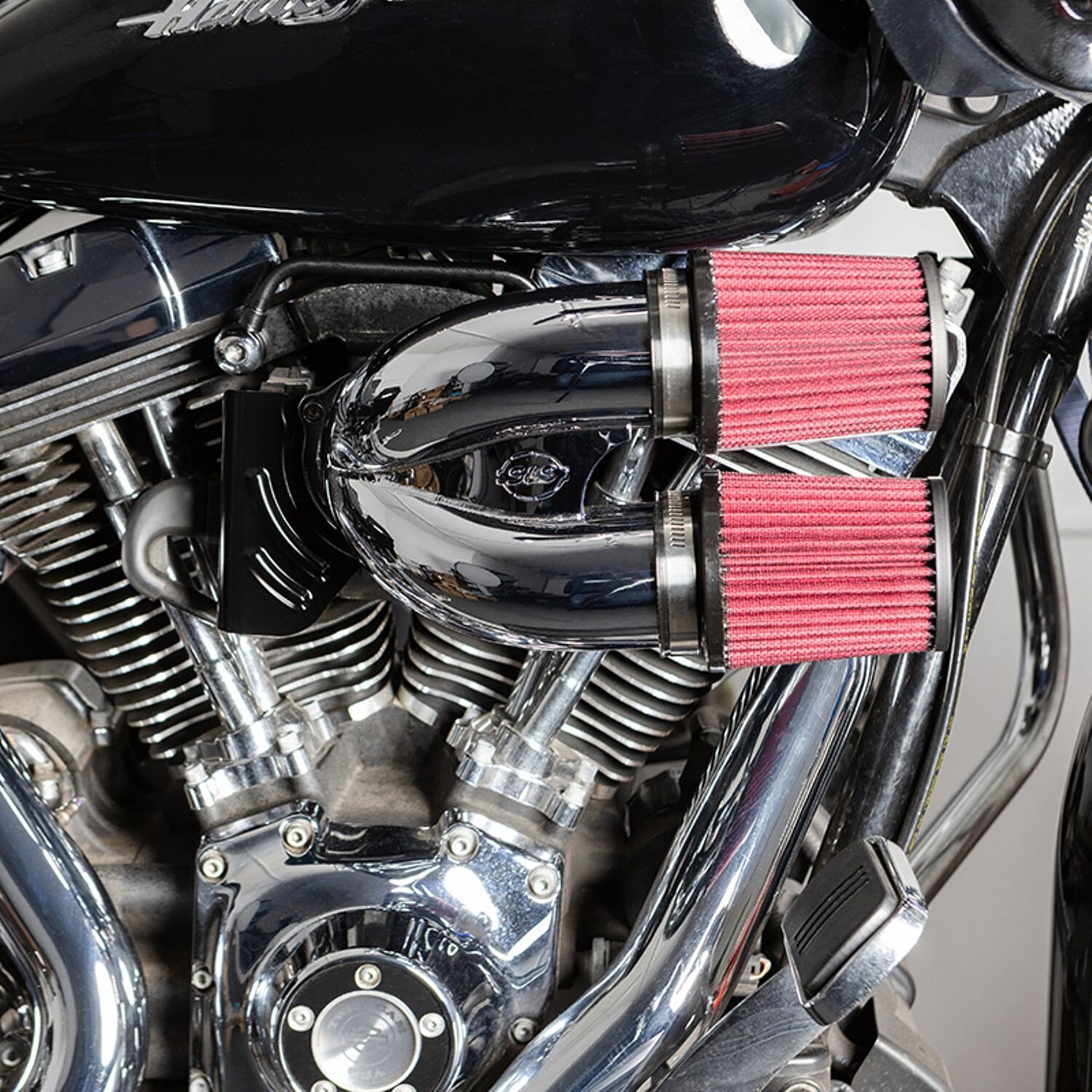 S&S, tuned induction air cleaner kit, Chrome