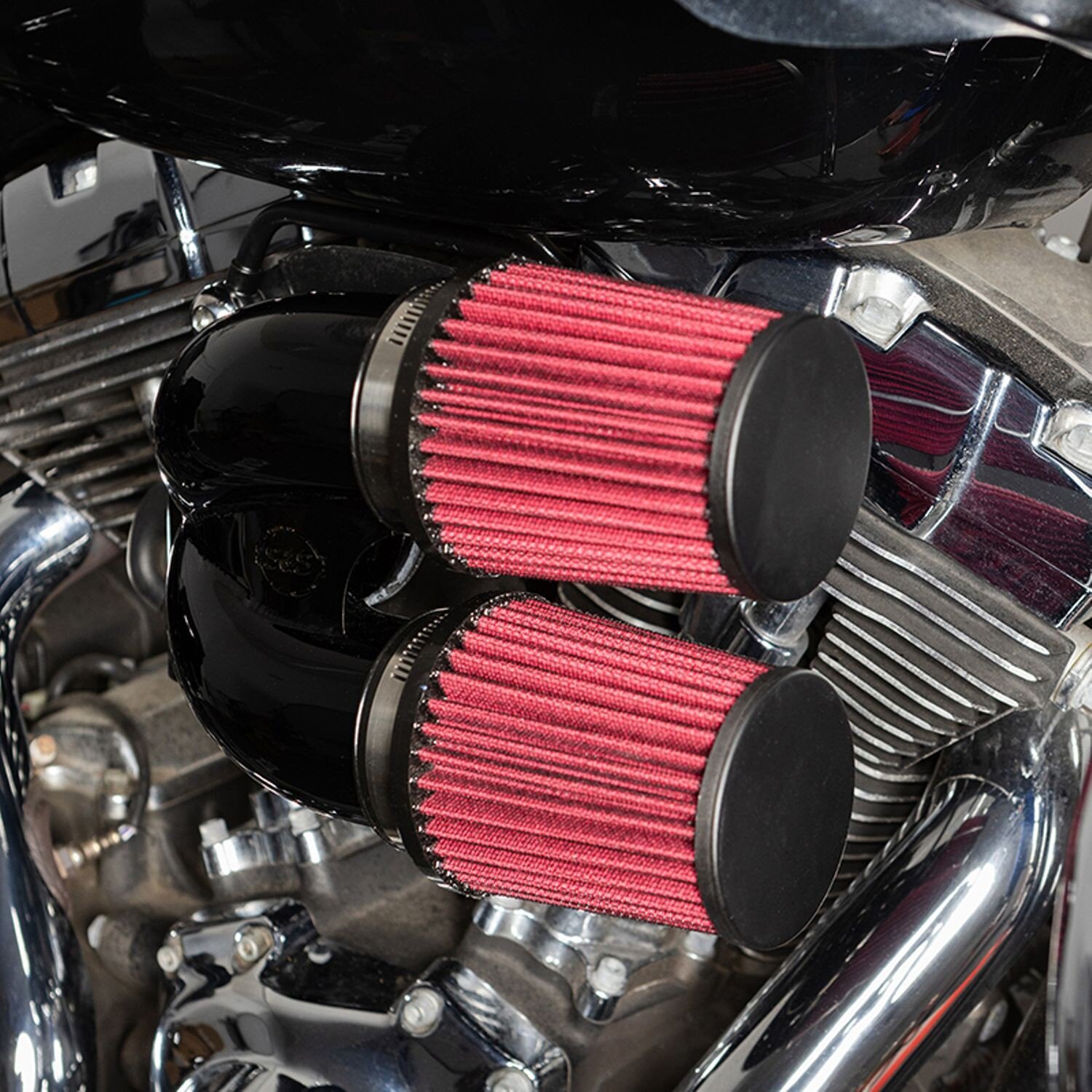 S&S, tuned induction air cleaner kit