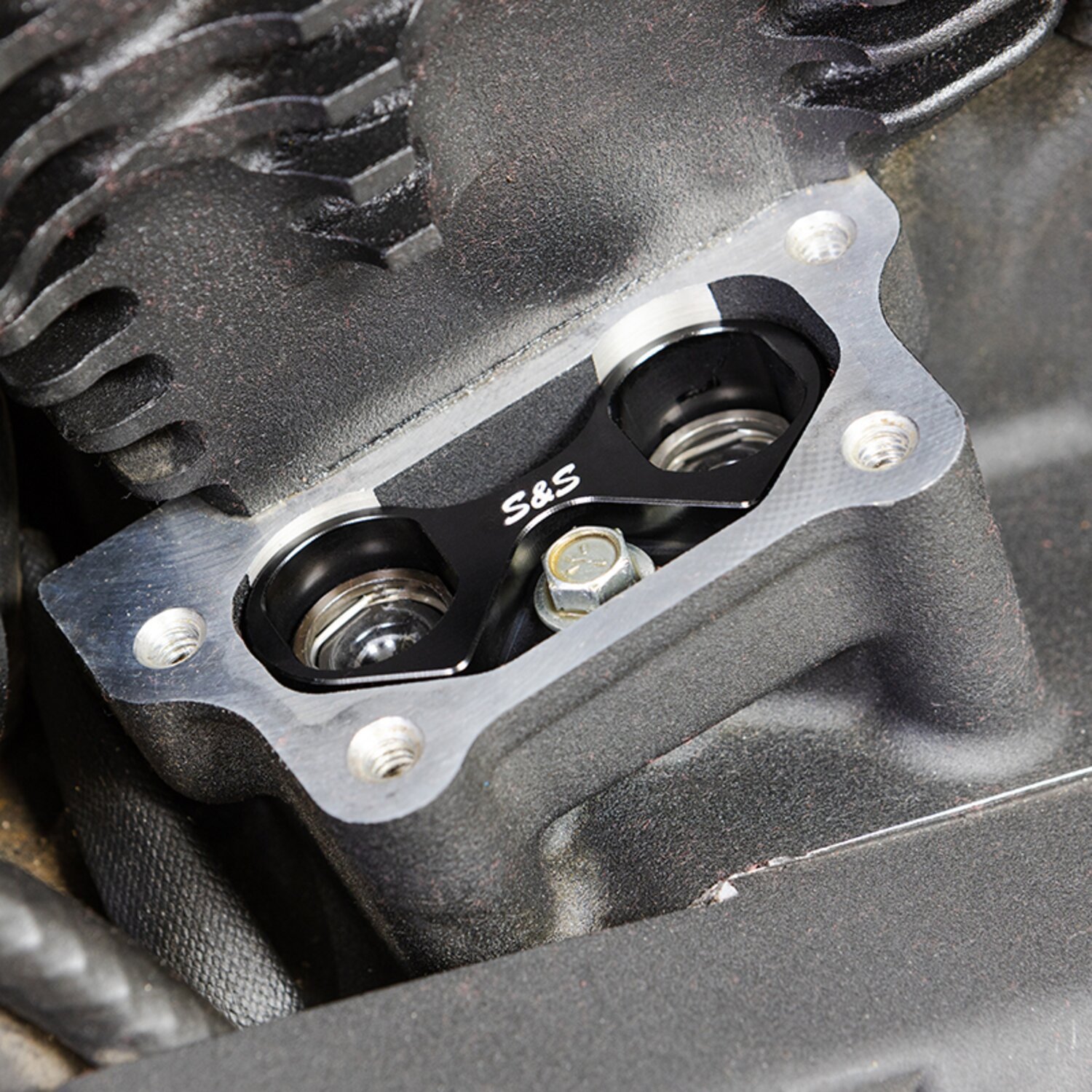 S&S, tappet cuff set. Billet aluminum, Black, Matte