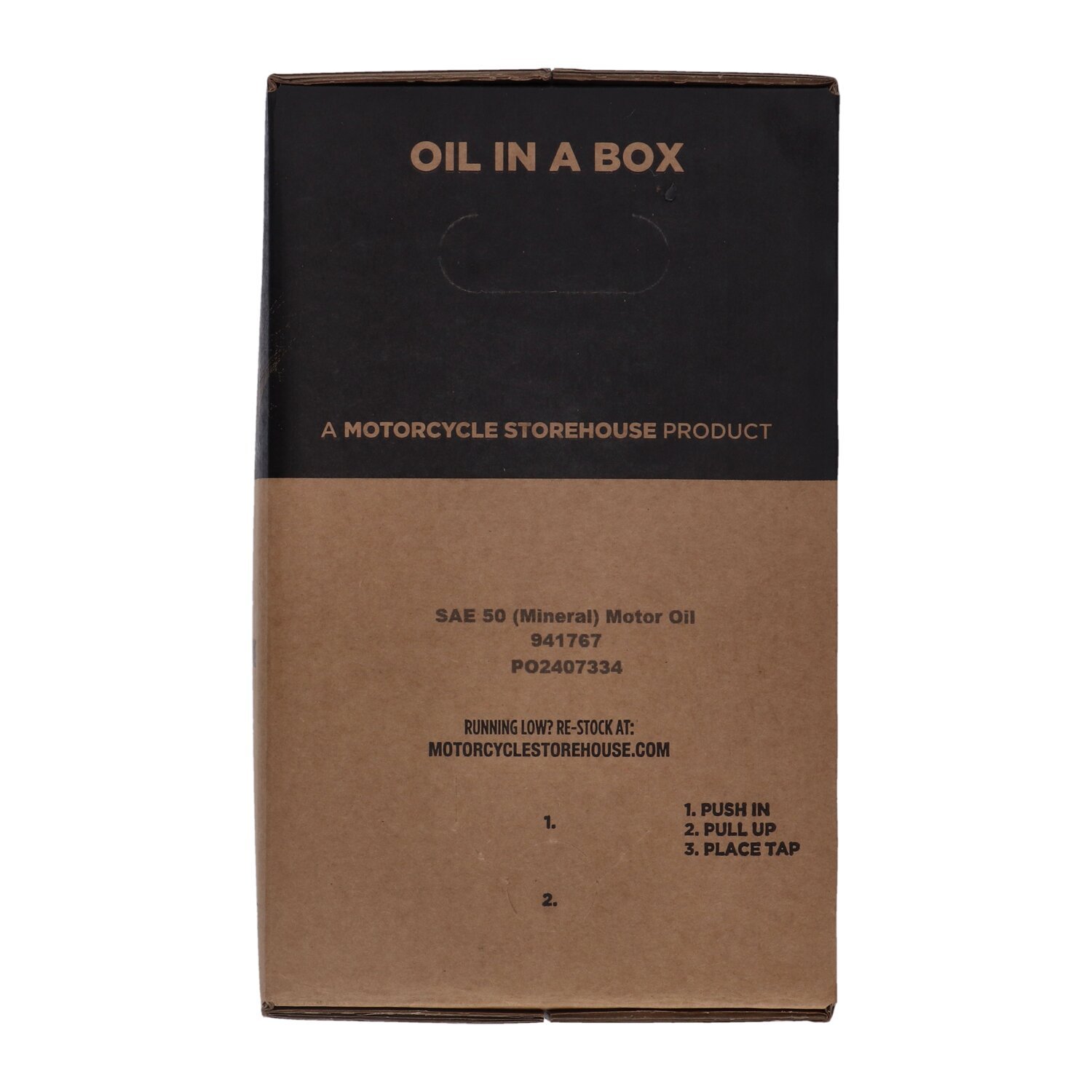 Vspec, SAE 50 (Mineral) motor oil. 20 liter box