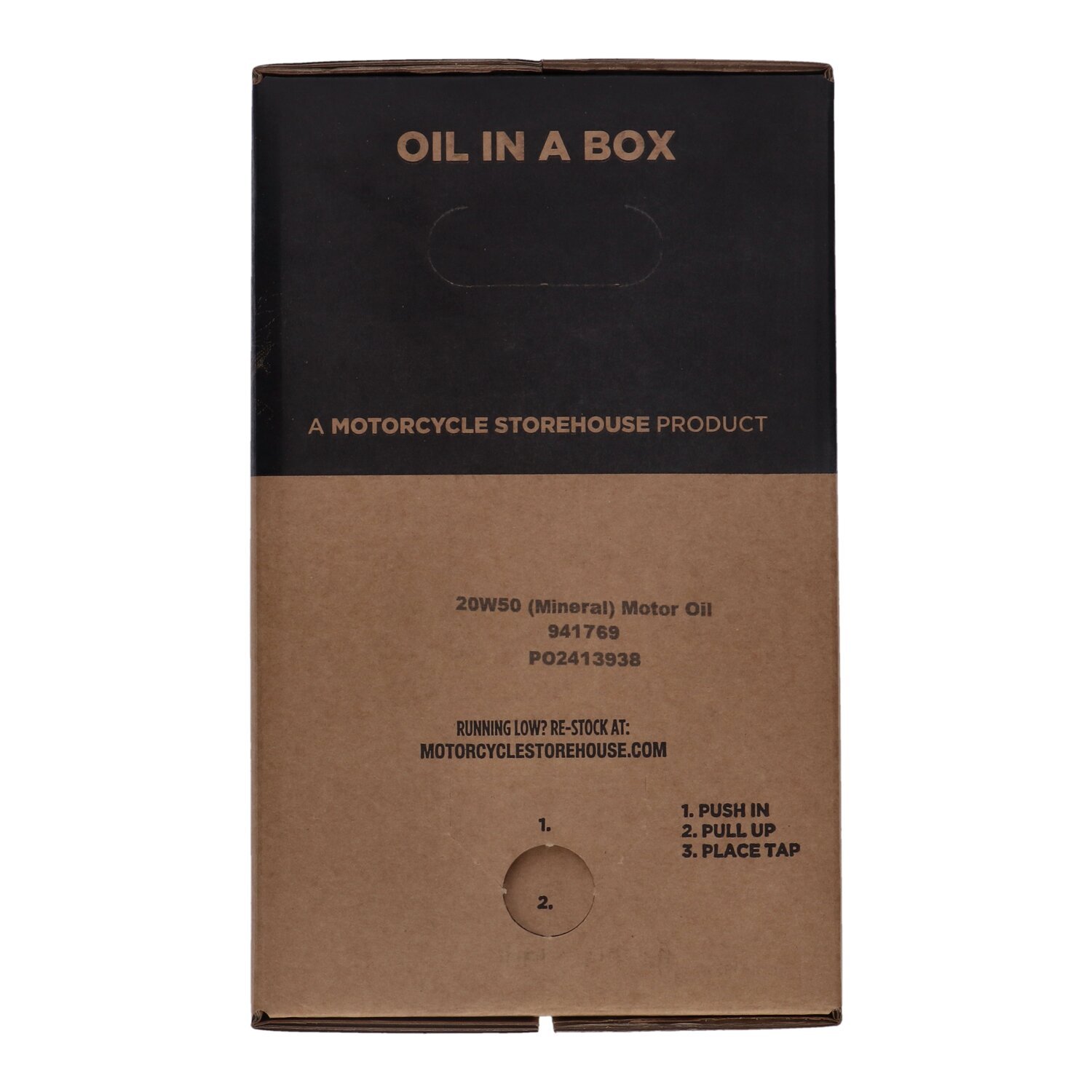 Vspec, 20W50 (Mineral) motor oil. 20 liter box