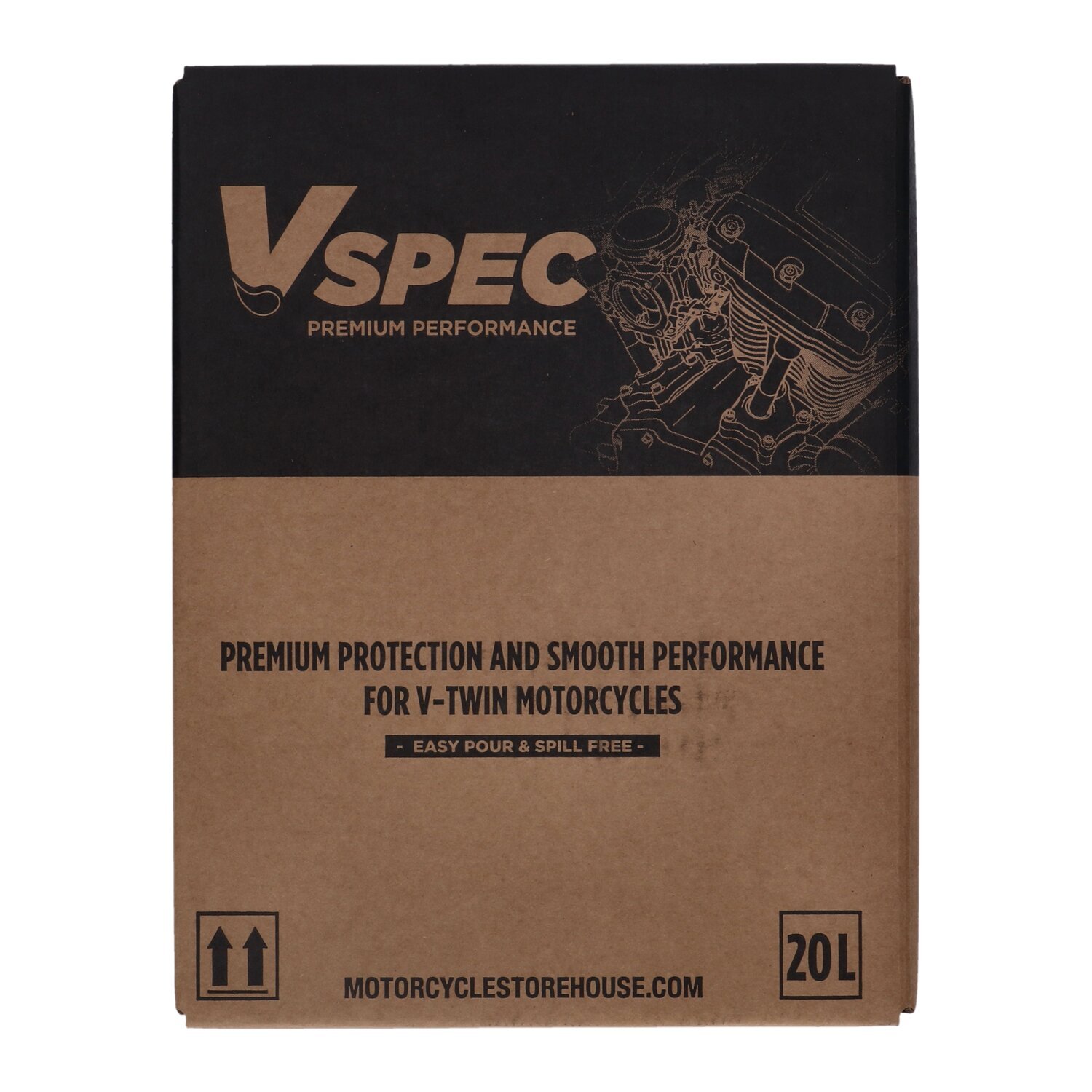 Vspec, 20W50 Full Synthetic motor oil. 20 liter box
