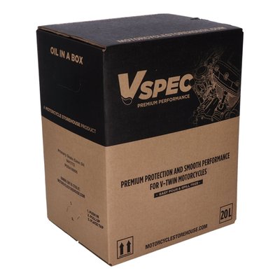 20 liter Bag-In-Box. Primary chain case lubricant. 
High quality lubrication, specially developed for use in stock and aftermarket H-D V-Twin models. 
Our oil engineers used quality base oils blended with the right additives to achieve the lubrication characteristics that can be trusted to give the ultimate protection for your bike in all circumstances. 
Proudly engineered and manufactured in The Netherlands. 
Note: This 20 liter Bag-In-Box packing system is environmentally friendlier alternative for the classic plastic canister. It allows practical storage on a shelf and comes with an inner plastic bladder bag with a pre-installed tap, for easily tapping the required amount of oil. This proven & dependable Bag-In-Box system saves 89% on plastic, the sturdy and protective outer box has convenient carrying handles and is 100% recyclable.