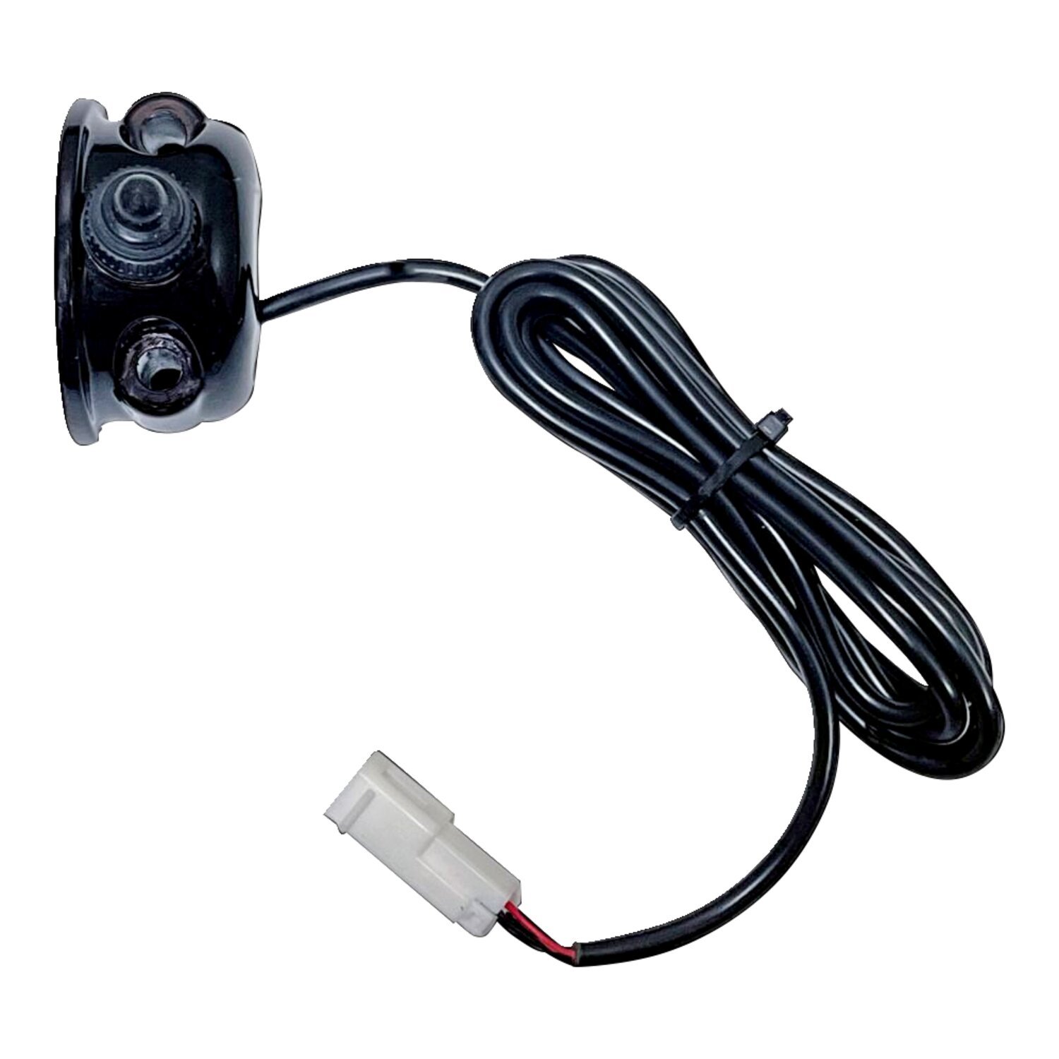 Custom Dynamics, H-D style handlebar clamp with switch, Black