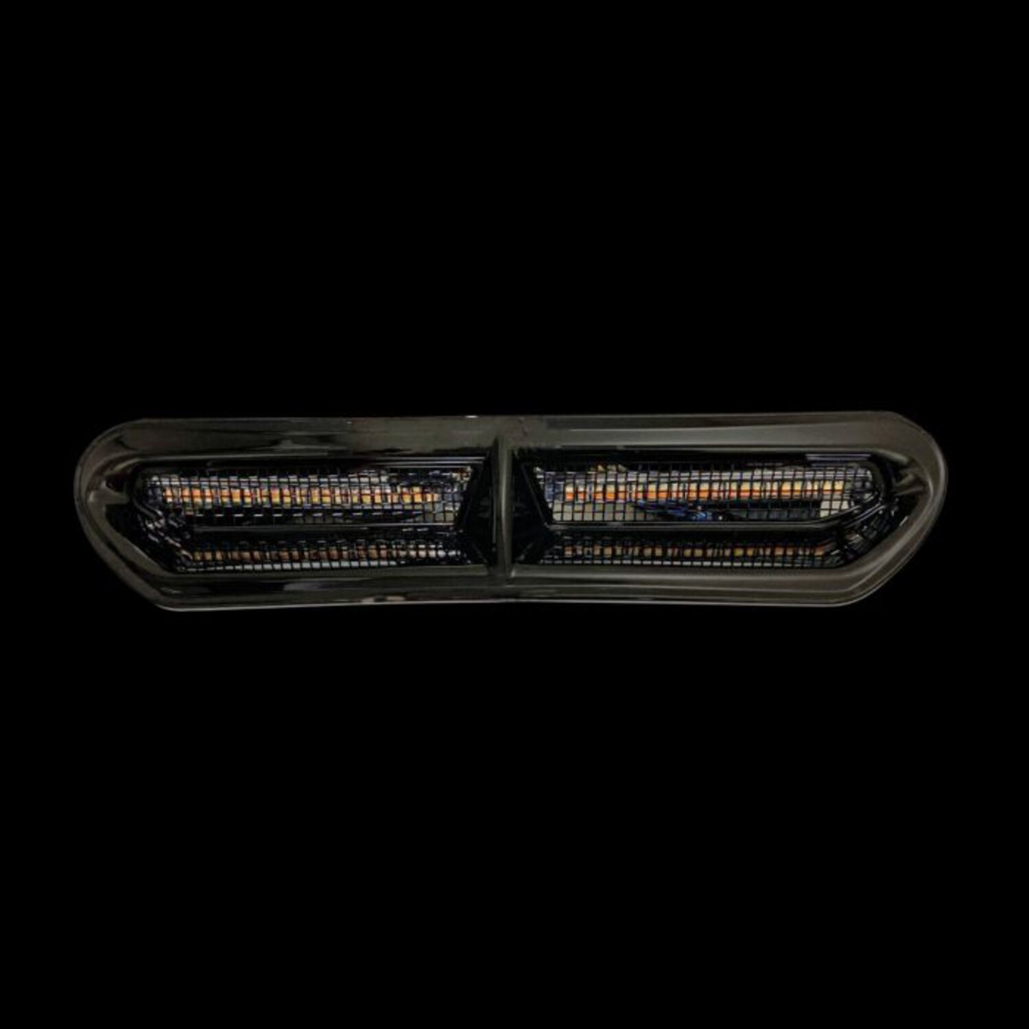 Custom Dynamics, Batwing turn signal vent insert, Black