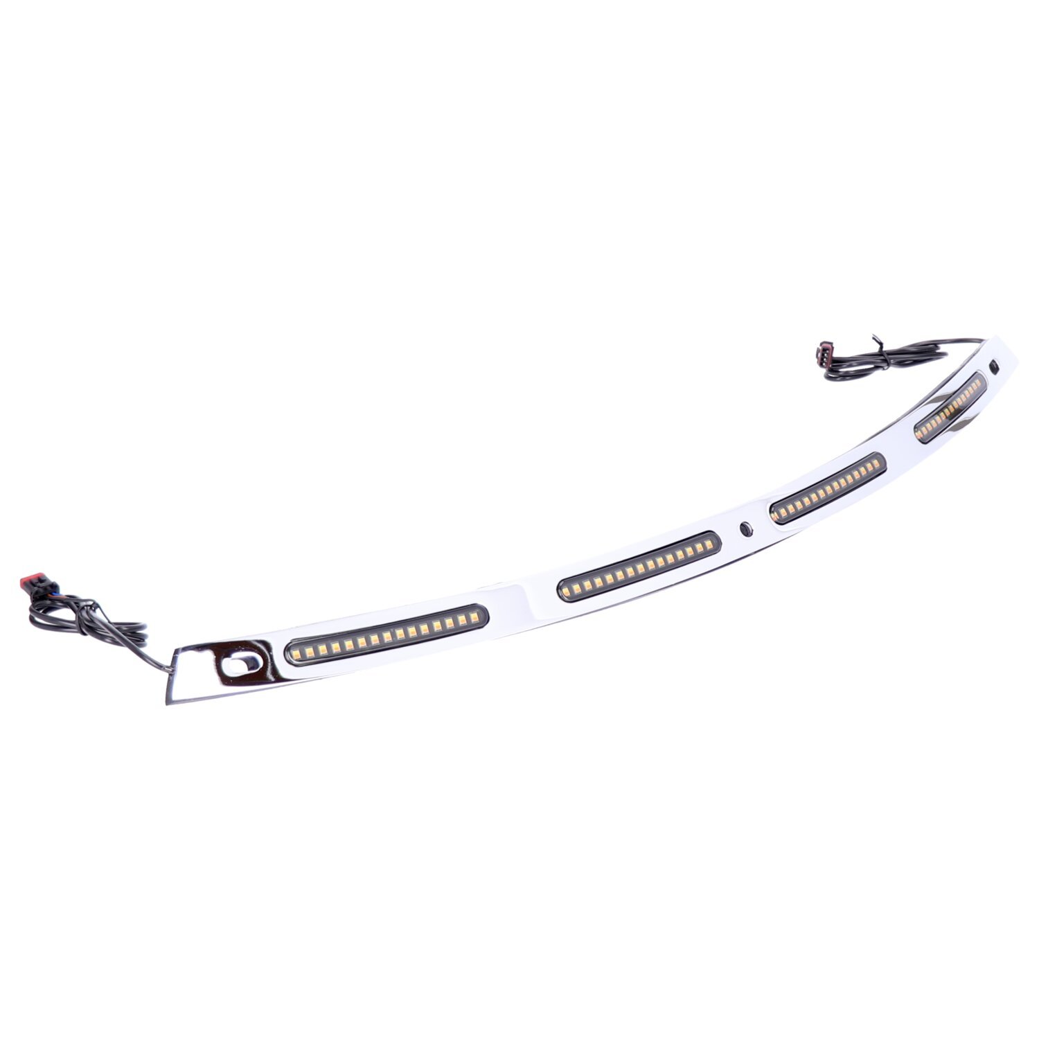 Custom Dynamics, sequential windshield trim. Chrome