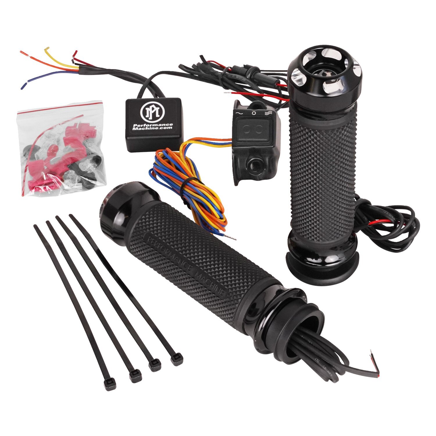 PM, Apex heated grips, Black, Contrast Cut