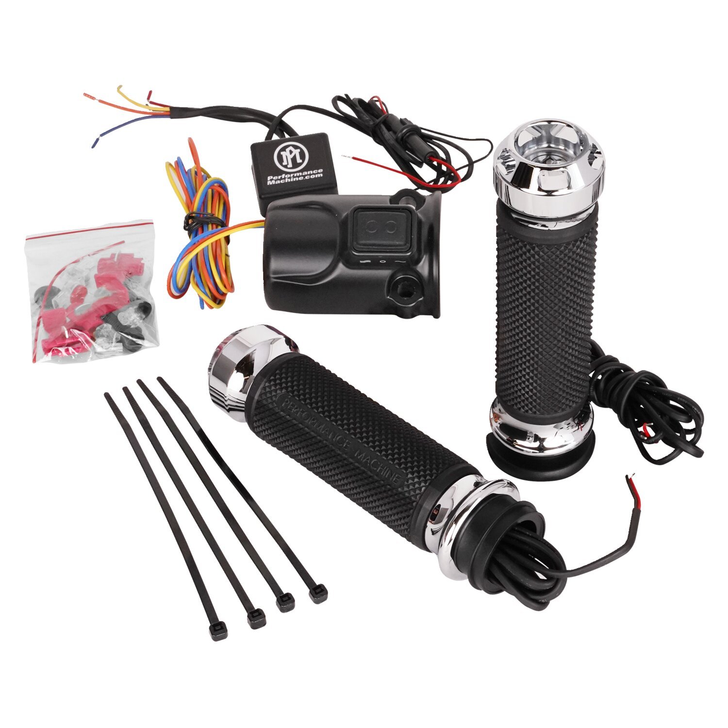 PM, Apex heated grips, Chrome
