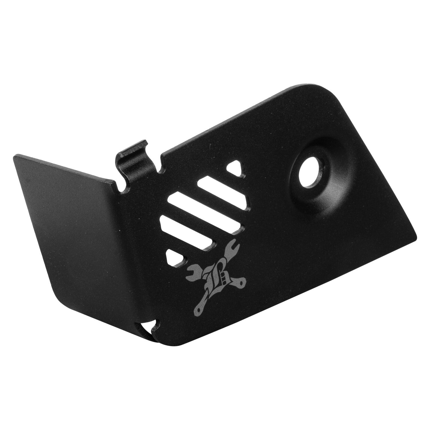 Burly, Slash cut rear brake reservoir cover, Black
