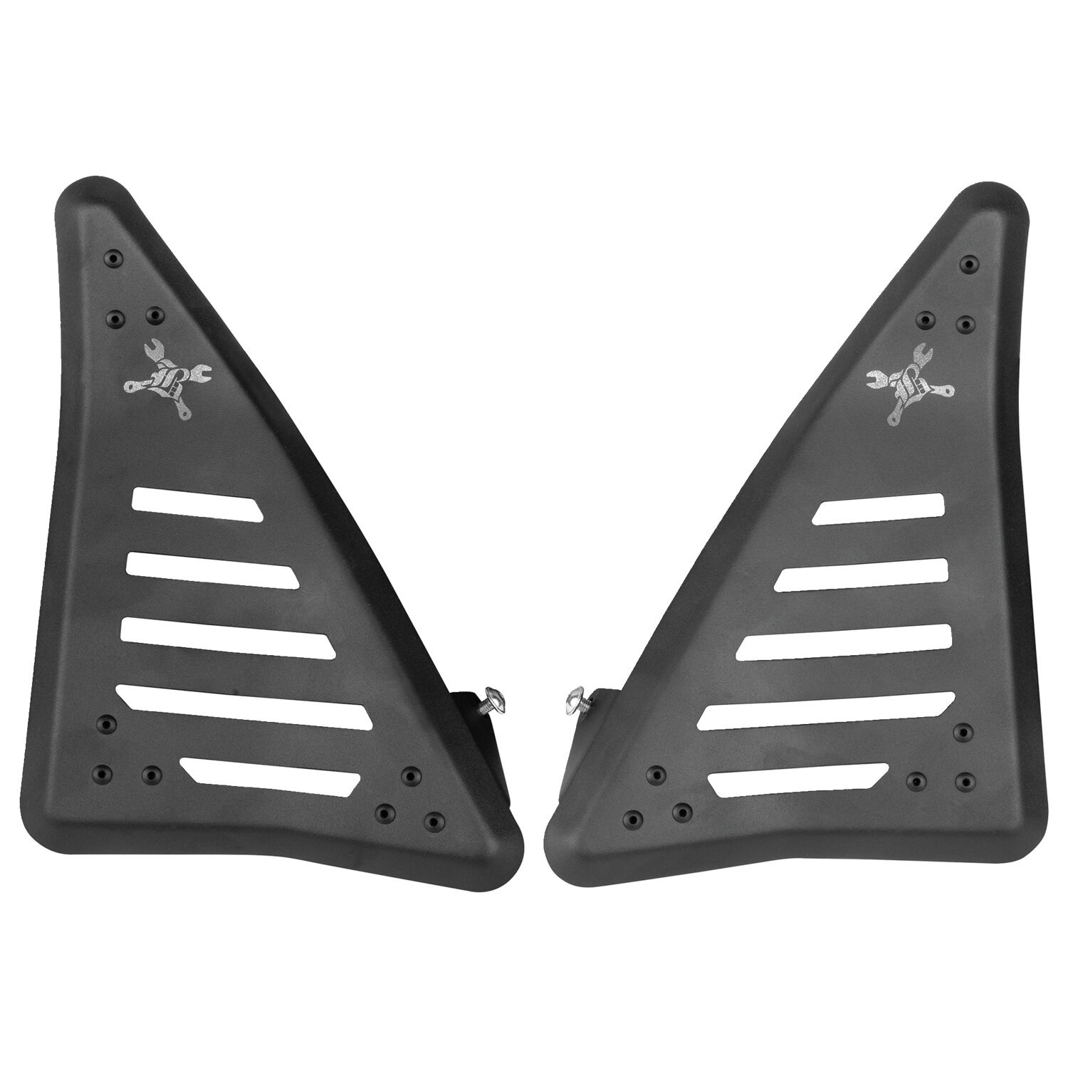 Burly, Slash cut side panel cover set. Left & Right