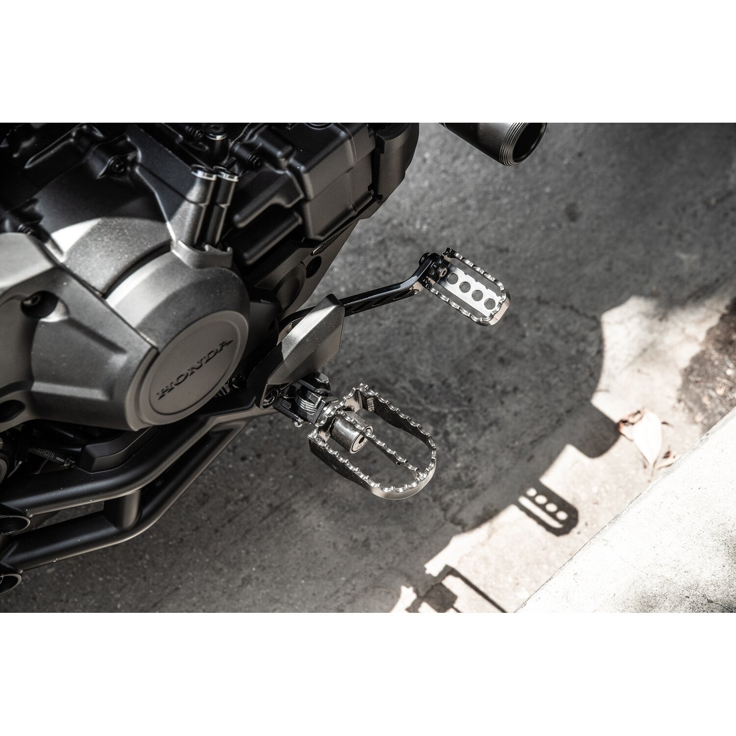 Burly, MX style brake lever, Black, Satin