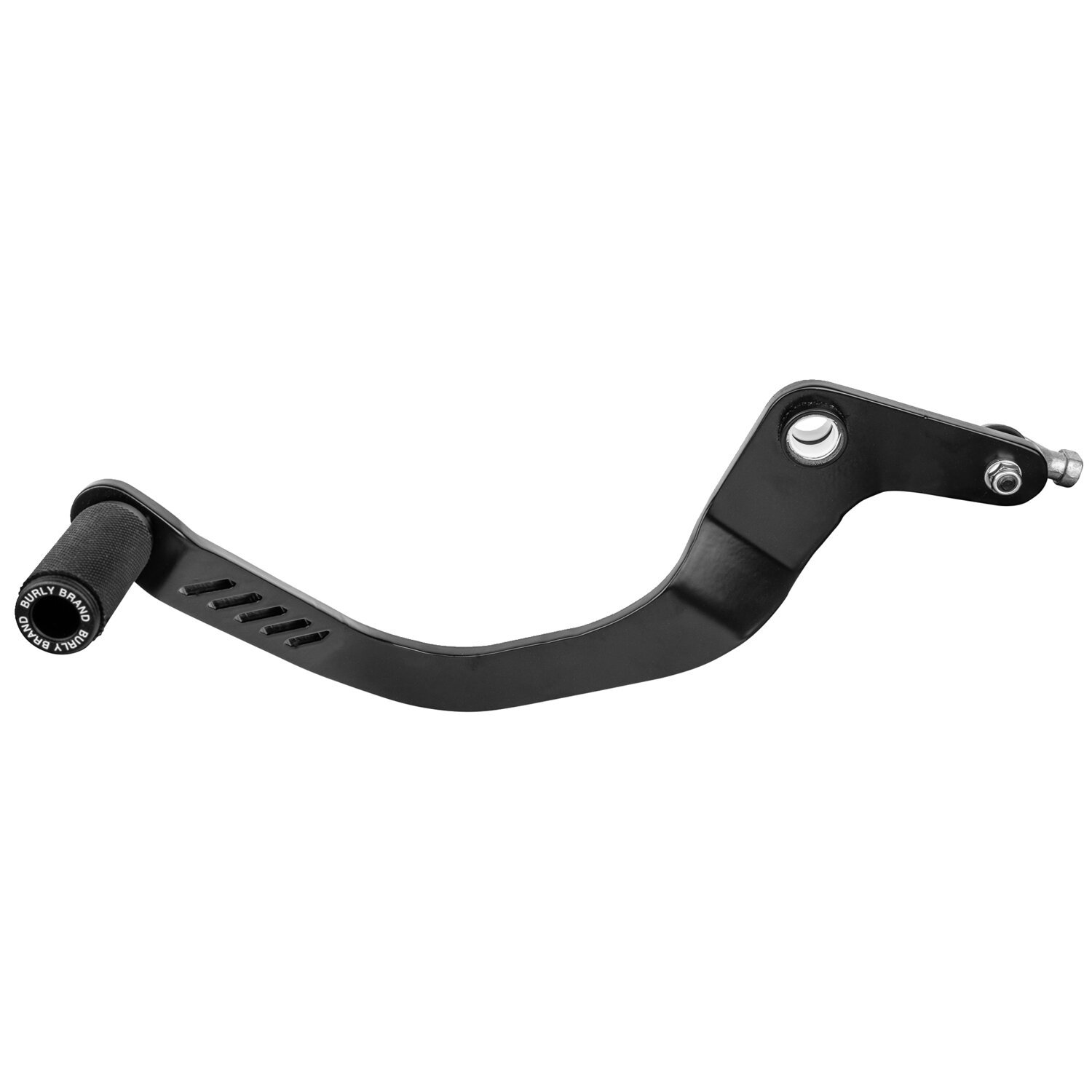 Burly, Slash cut shift lever, Black, Satin
