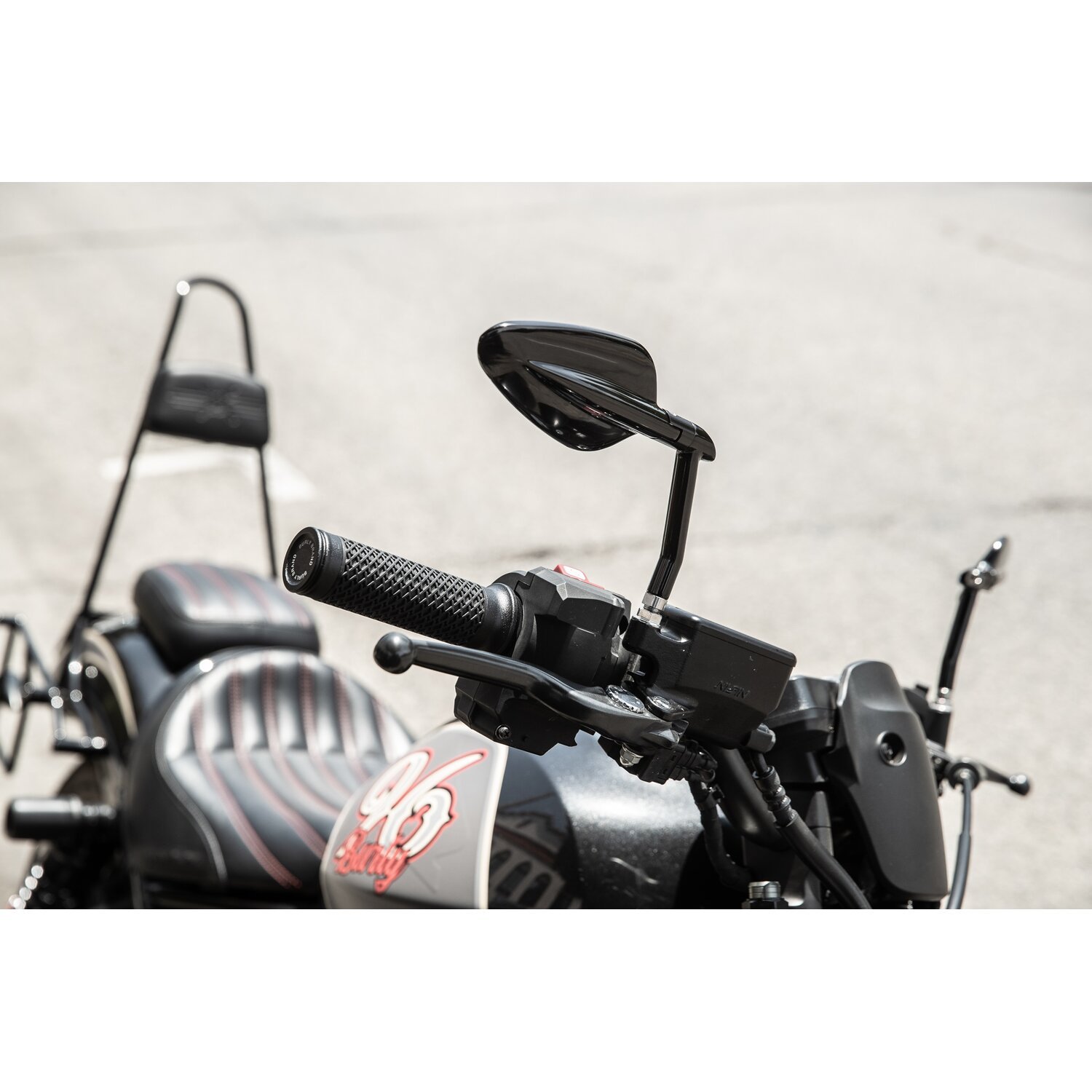 Burly, Slash cut grip set, Black