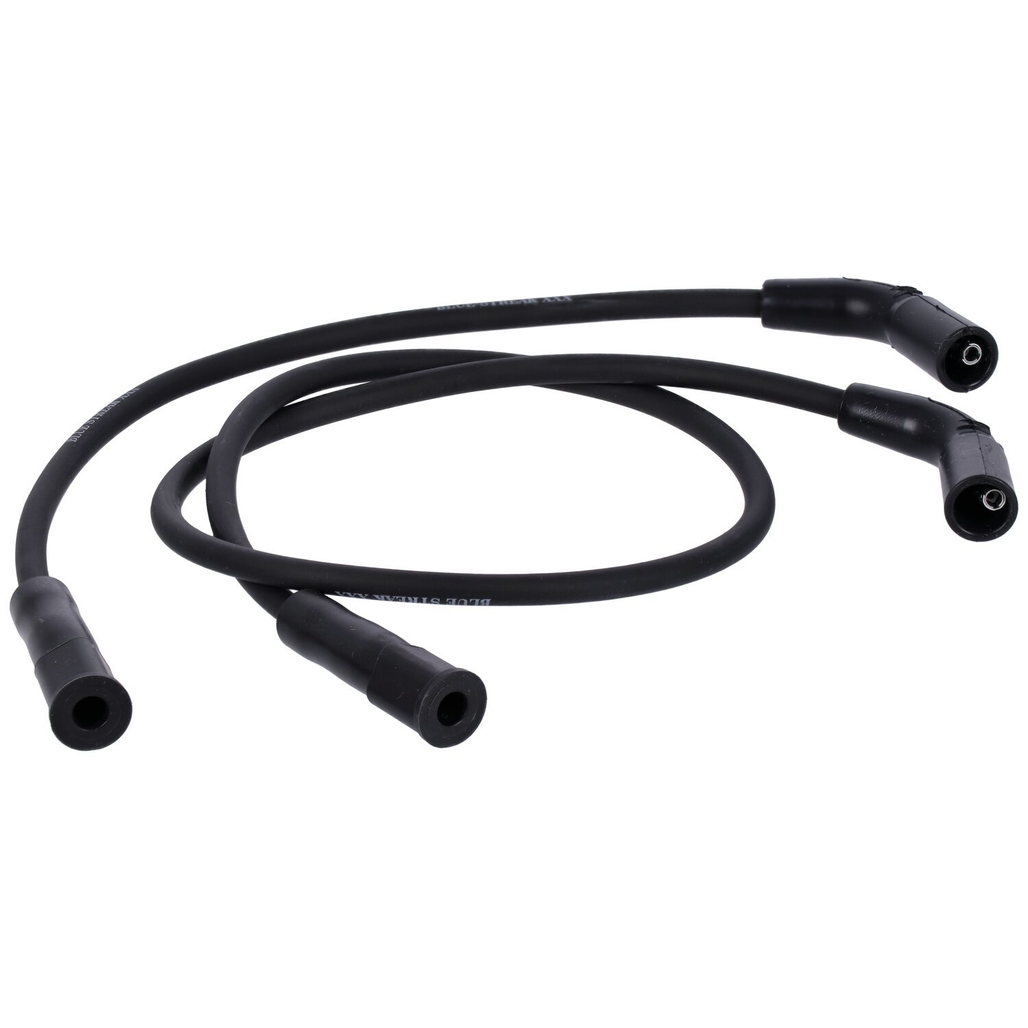 Blue Streak, XXX spark plug wire set. Black, white print
