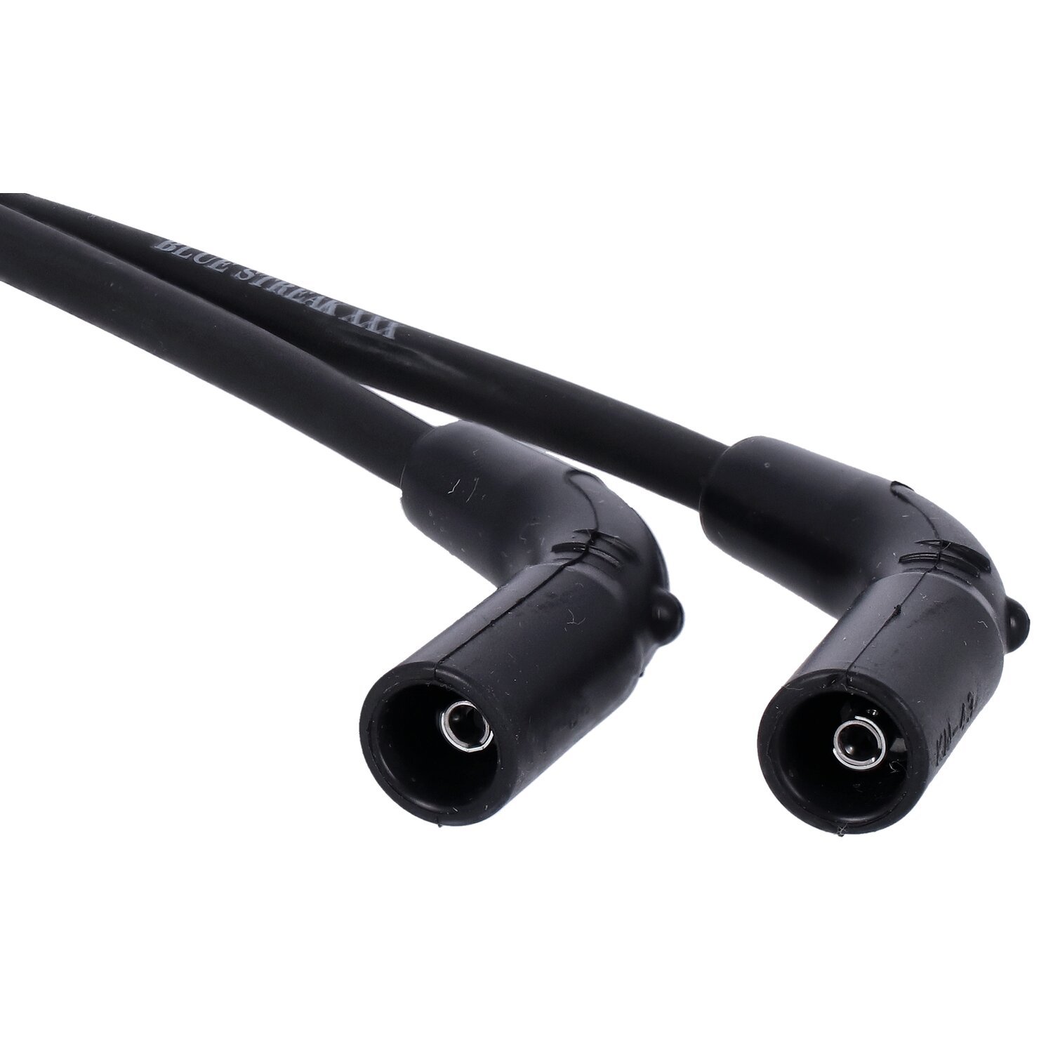 Blue Streak, XXX spark plug wire set. Black, white print