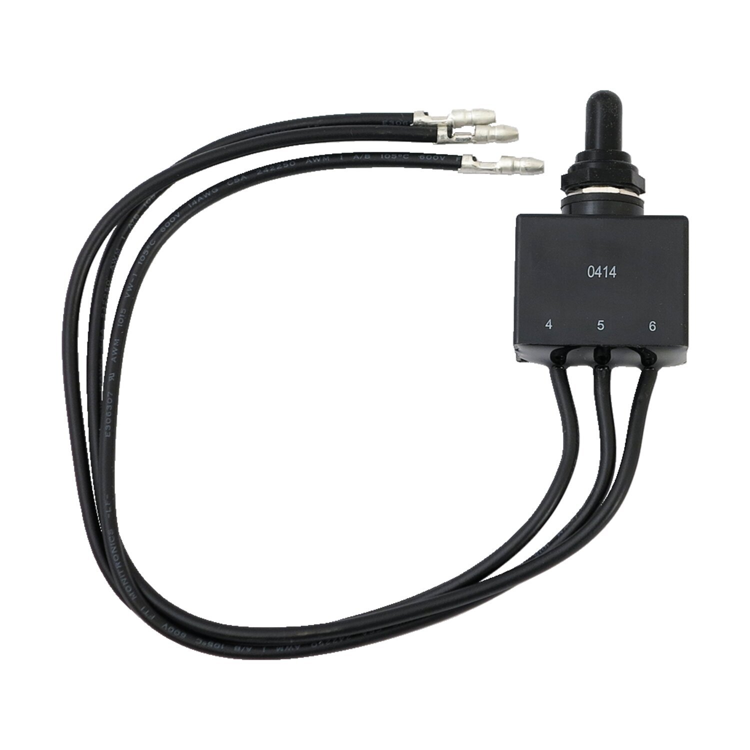 Toggle switch, on-off-on. 25A, 6/12V. Weatherproof