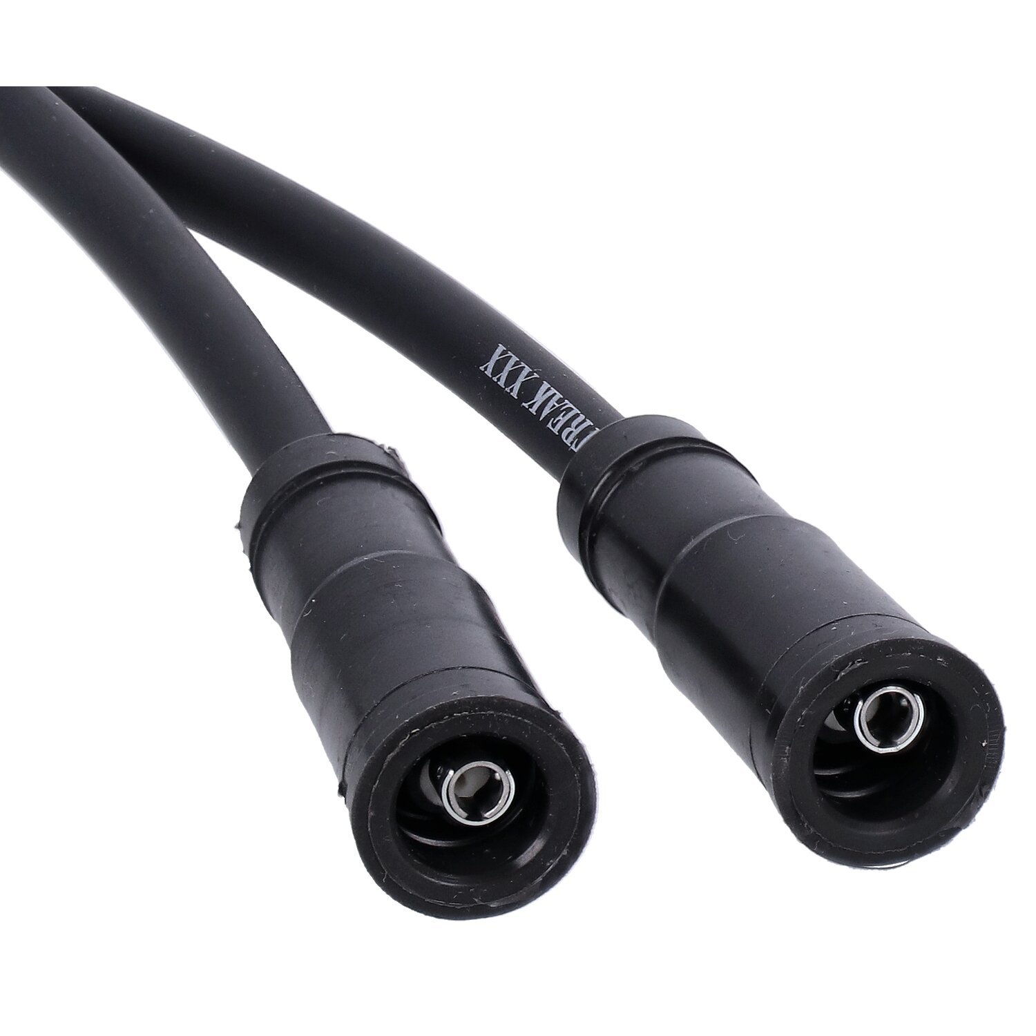 Blue Streak, XXX spark plug wire set. Black, white print