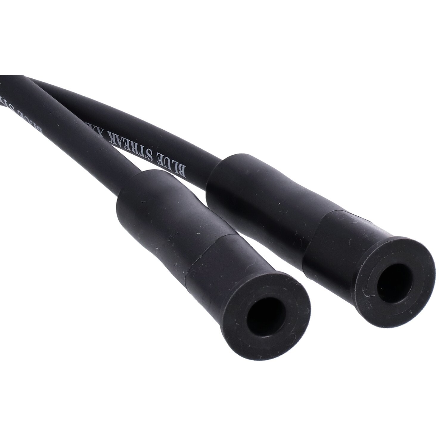 Blue Streak, XXX spark plug wire set. Black, white print