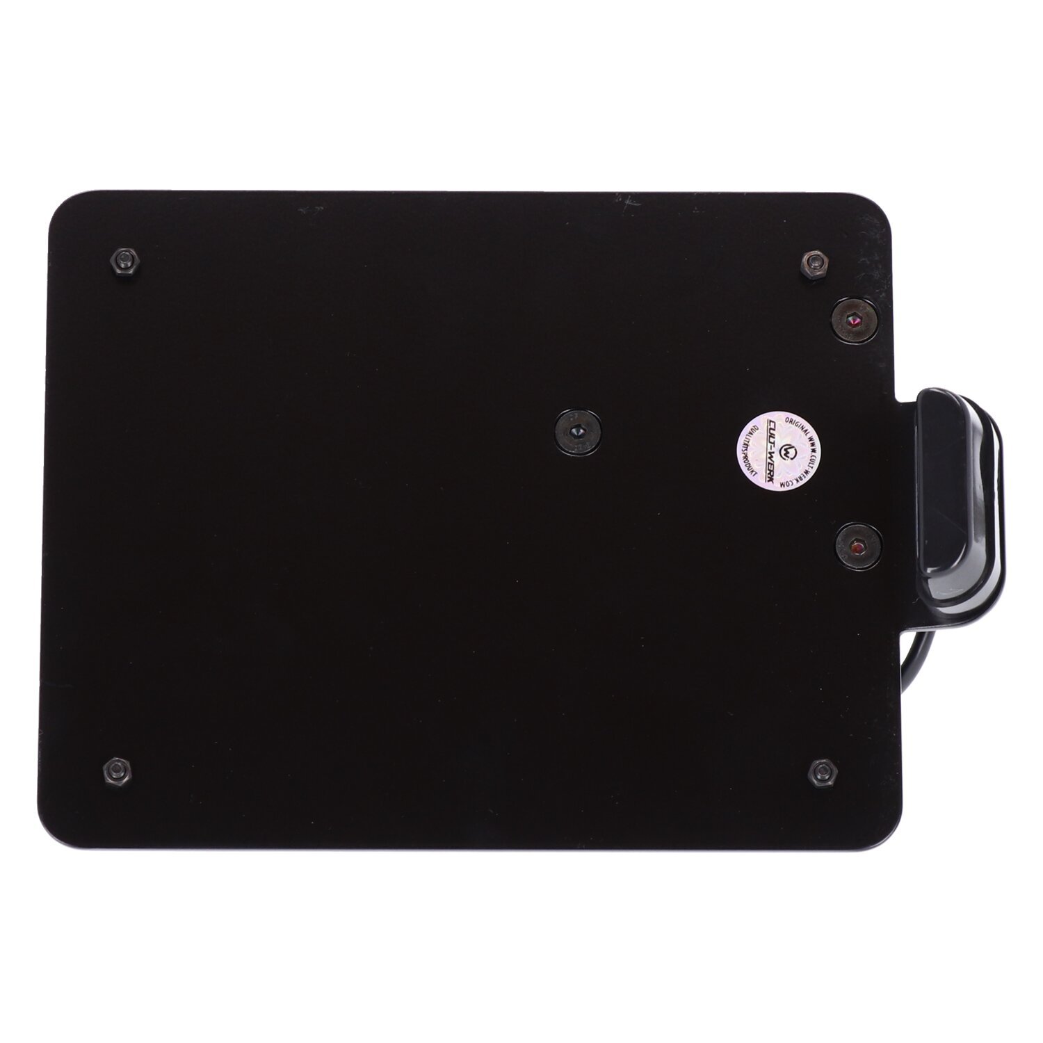 Cult-Werk, side mount license plate bracket, black. Austria, Matte