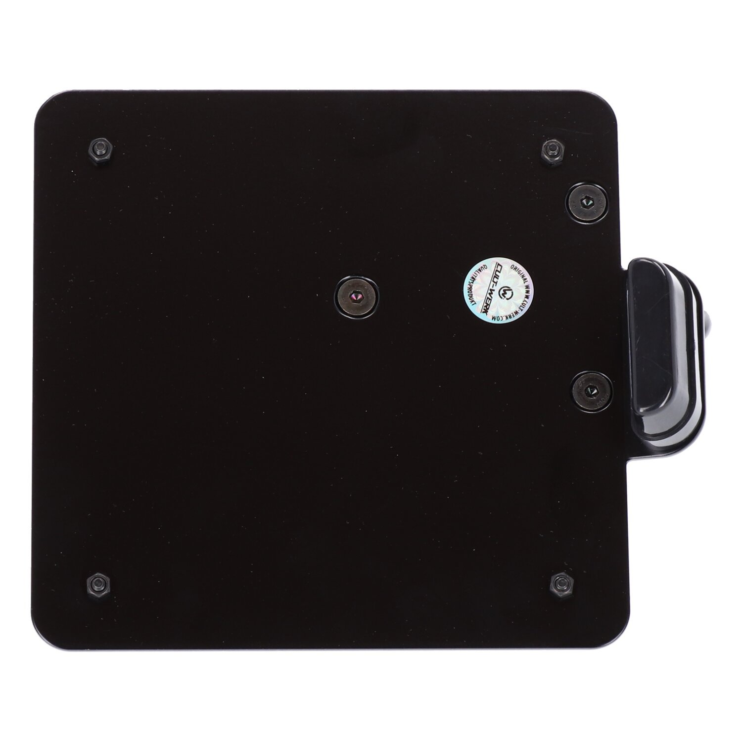 Cult-Werk, side mount license plate bracket, black. Italy, Matte