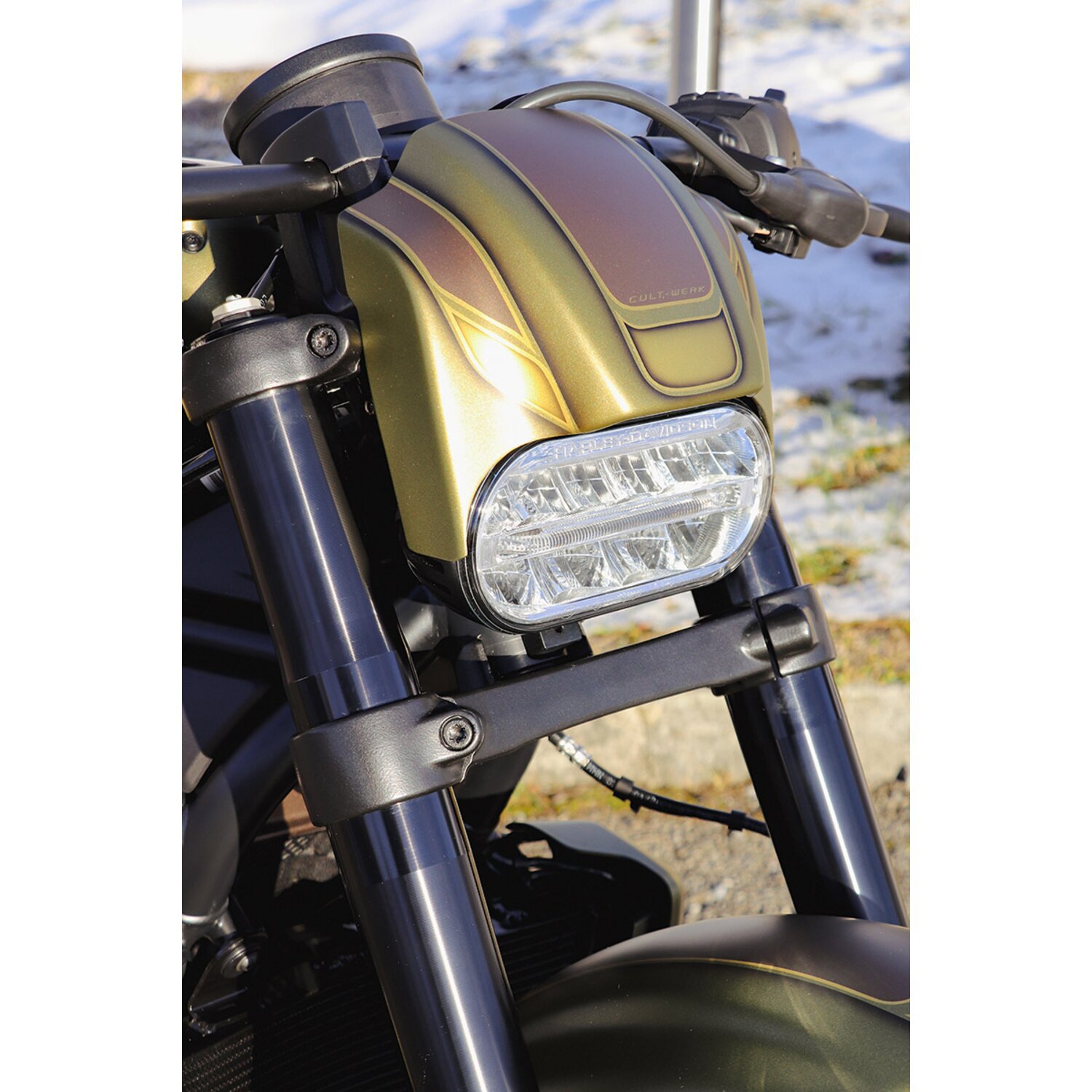 Cult-Werk, headlamp mask kit "NRS style, Black, Matte