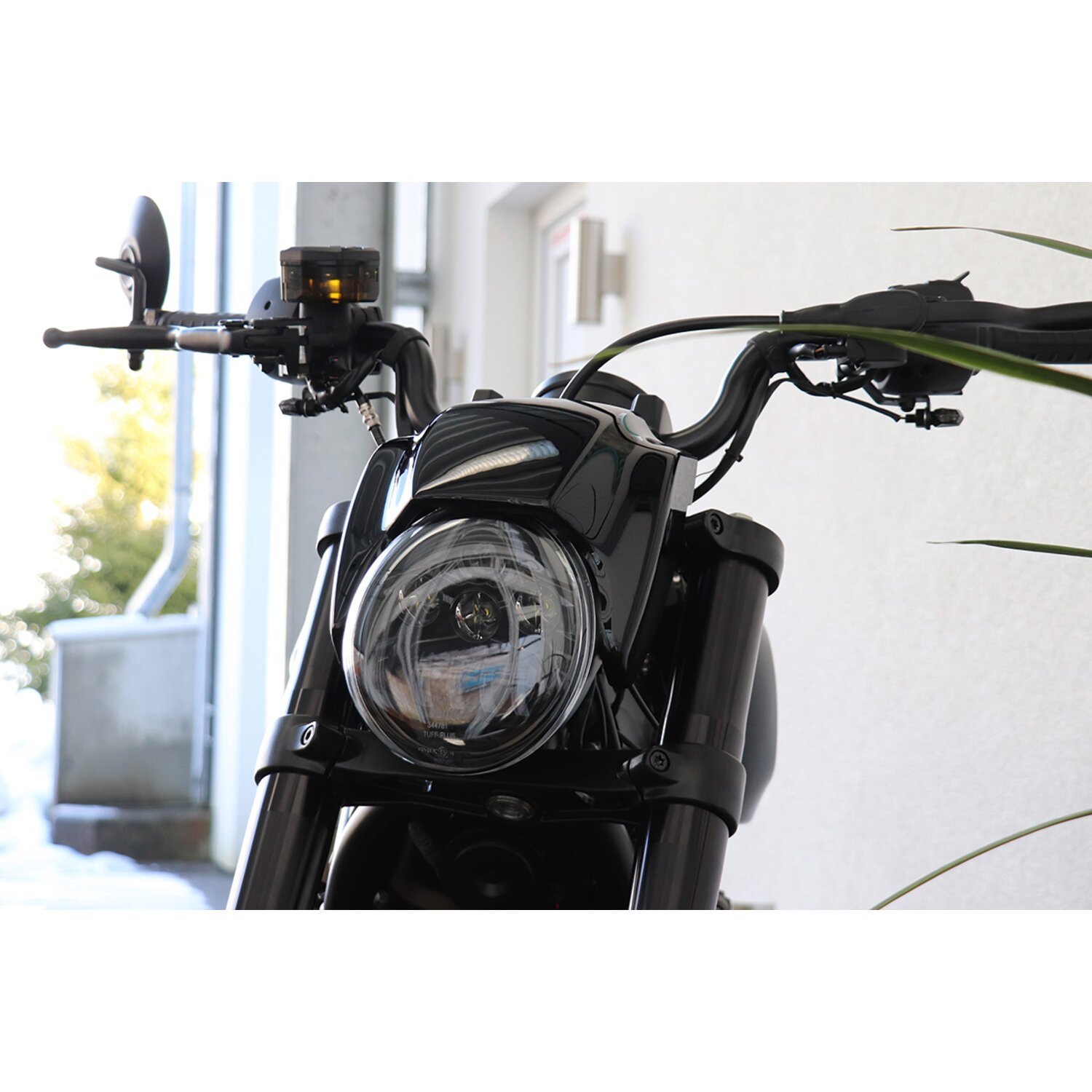 Cult-Werk, headlamp & mask kit 'NRS style, Black, Gloss