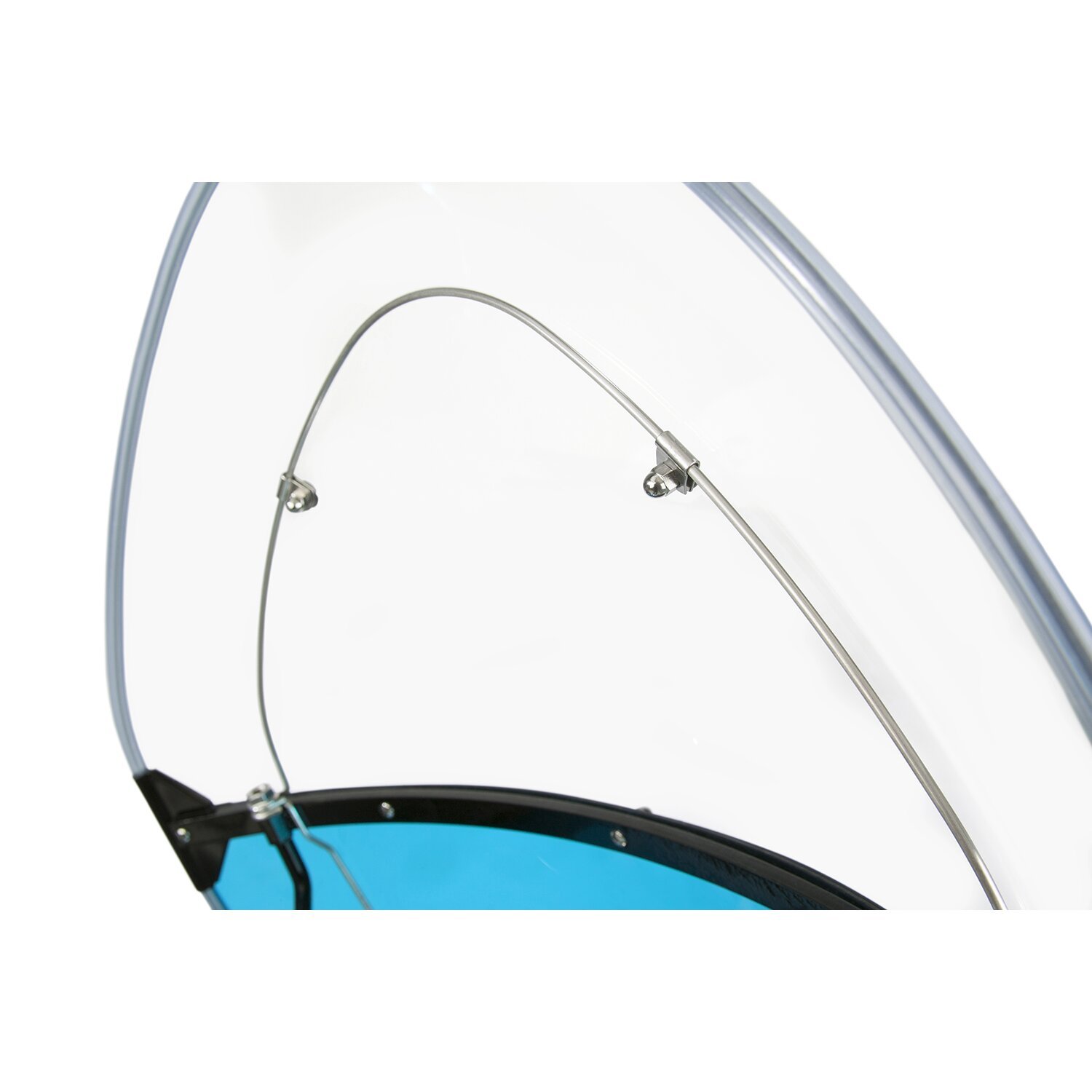NC, 'Vintage' reproduction beaded windshield. Blue lower