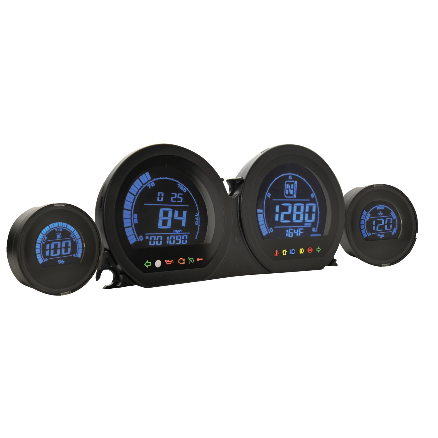KOSO, HD-03 4-piece 2-color gauge kit for Touring