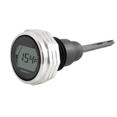 Digitally shows information on engine oil temperature and oil level. With simple 'push to power' technology, featuring a white backlight, to check oil level and temperature on the go or at a stoplight.
- Note: When 'battery low' warning appears, the battery must be replaced immediately since dipstick may no longer give correct temperature values
- Celsius / Fahrenheit: 0-150 °C / 32-302 °F switchable
- To switch from Celsius to Fahrenheit: Press and hold the display, until the oil dipstick switches over automatically
- Indicates per: 1 °C (1 °F)
- Oil level indicator: Level 1 to 4
- White backlight
- Battery used: CR2032
- Ambient temperature: -10 – 60°C
- Standard: JIS D 0203 (S2)
- Dimension: 217mm x 48mm
- Weight: 273 gram
- OEM replacement reference 62700136