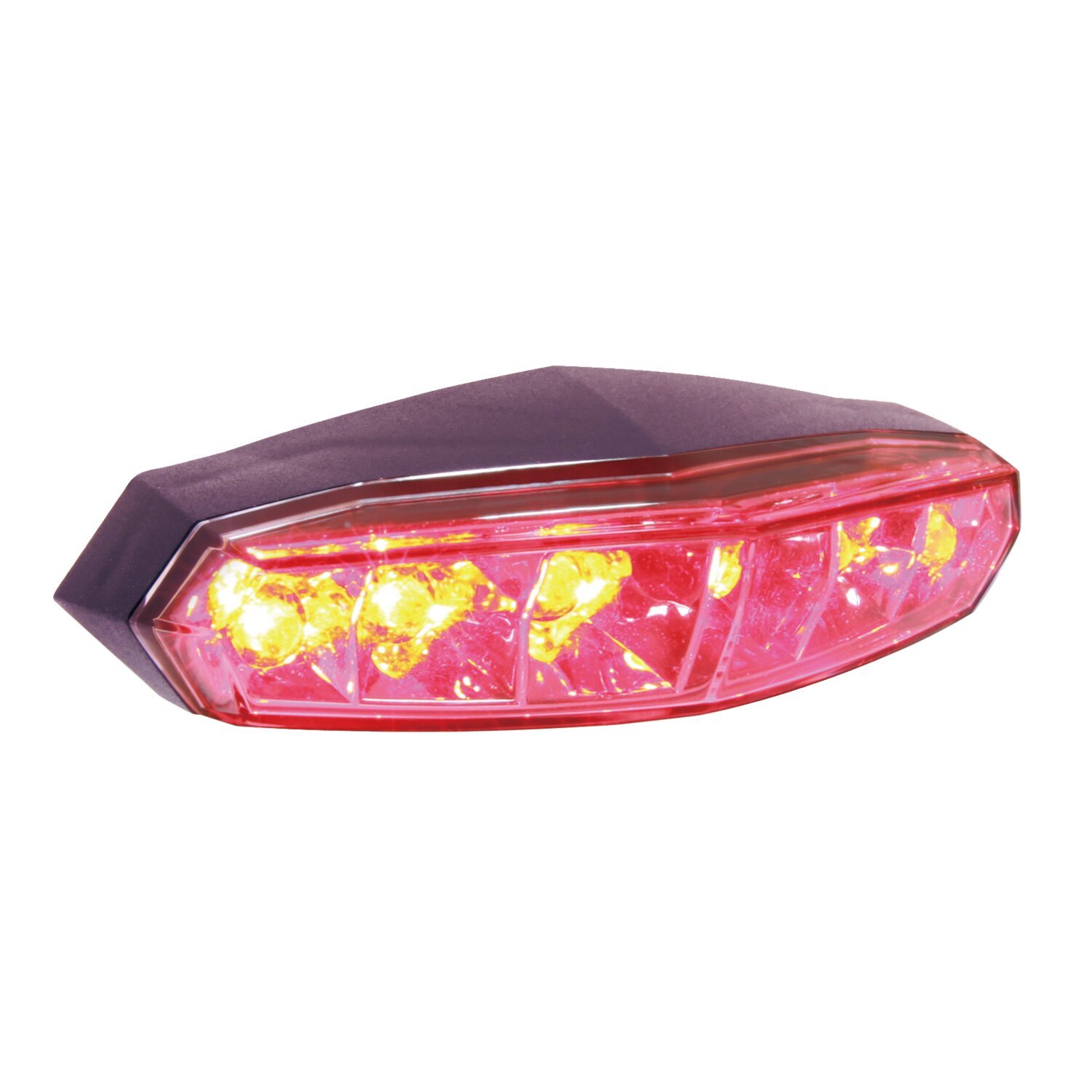 KOSO, 'Mini' LED taillight. Clear lens, Black