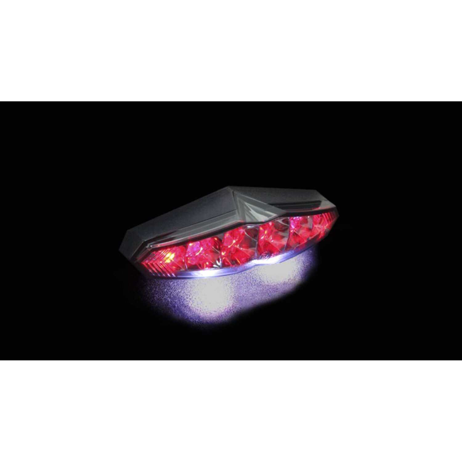 KOSO, 'Infinity' LED taillight. Smoke lens, Black