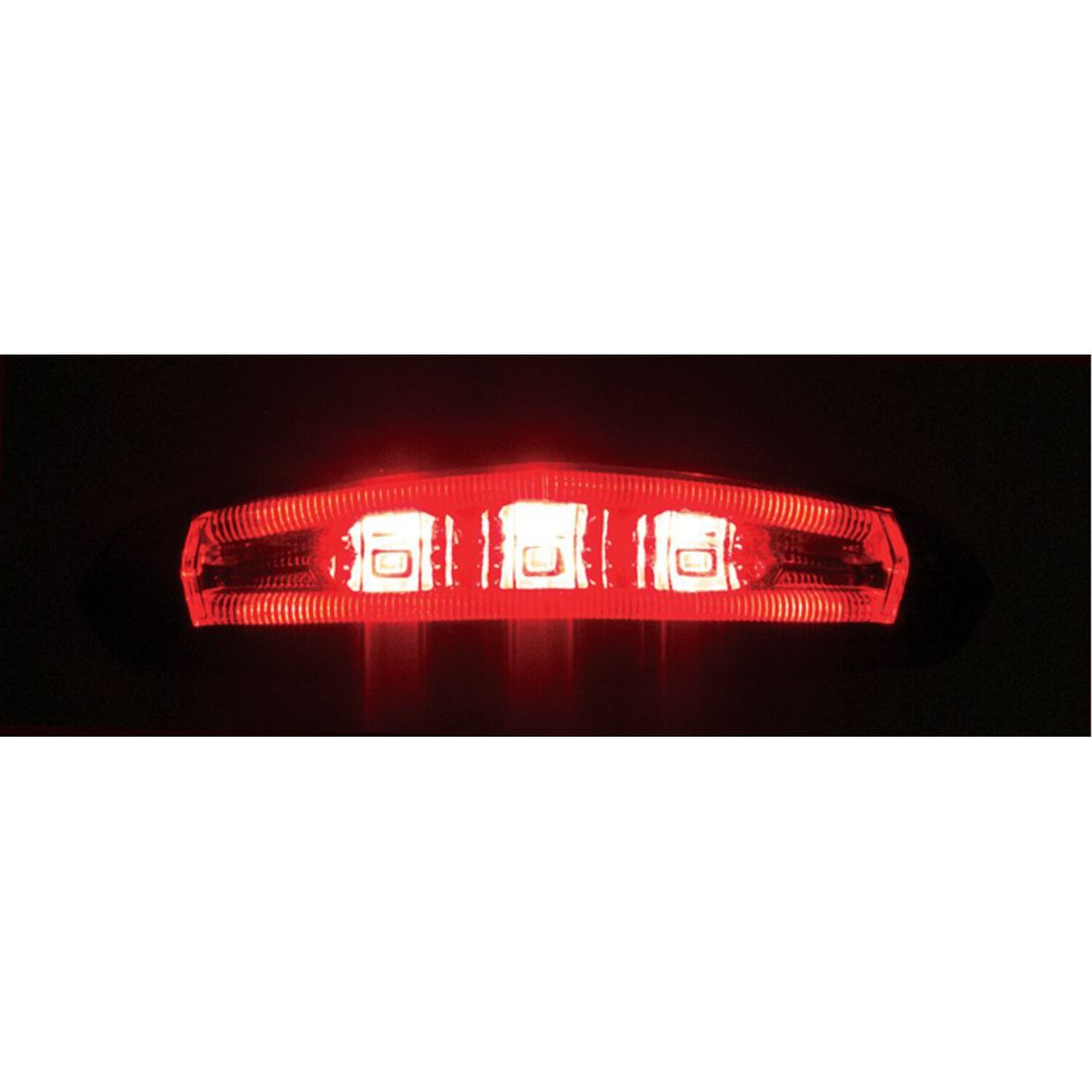 KOSO, 'GT-01 Mini' LED taillight. Red lens, Black