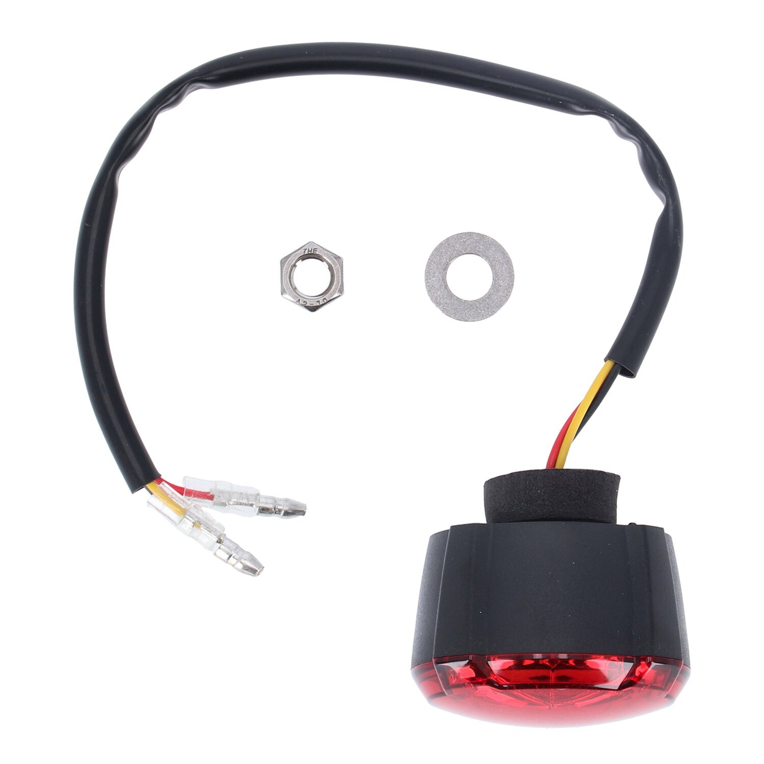 KOSO, 'GT-02' LED taillight. Red lens, Black