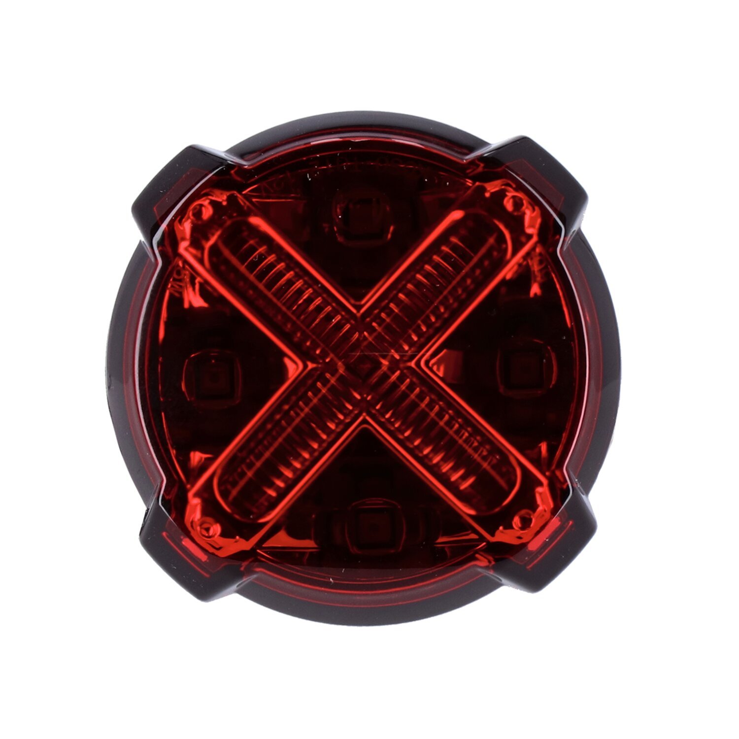 KOSO, 'GT-02' LED taillight. Red lens, Black