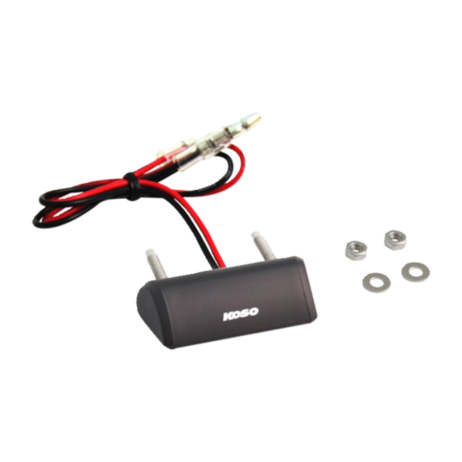 KOSO, 'Drop' LED license plate, light Black