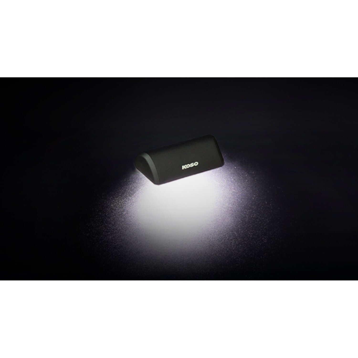 KOSO, 'Drop' LED license plate, light Black