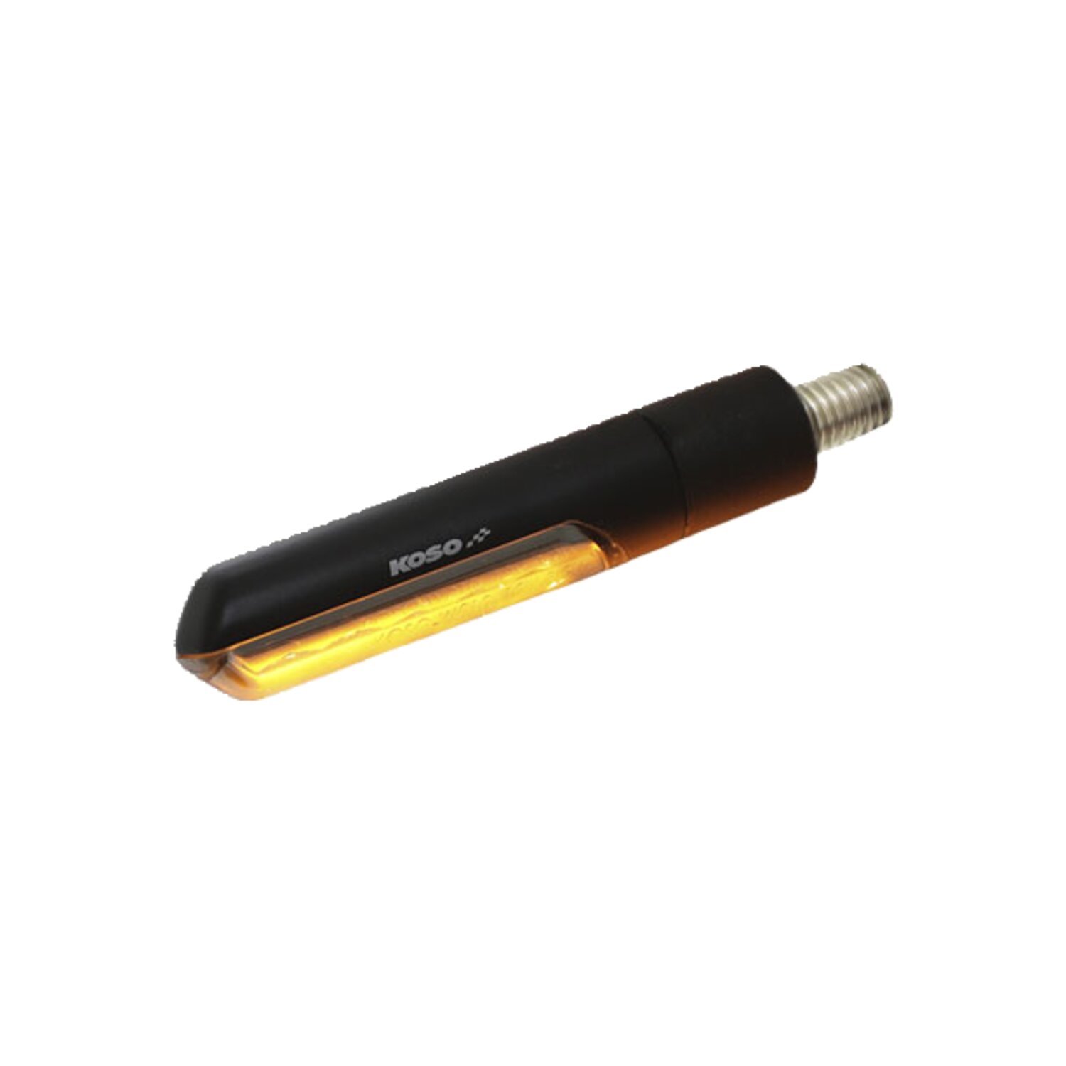 KOSO, 'Electro' turn signal with running, light Black, Matte