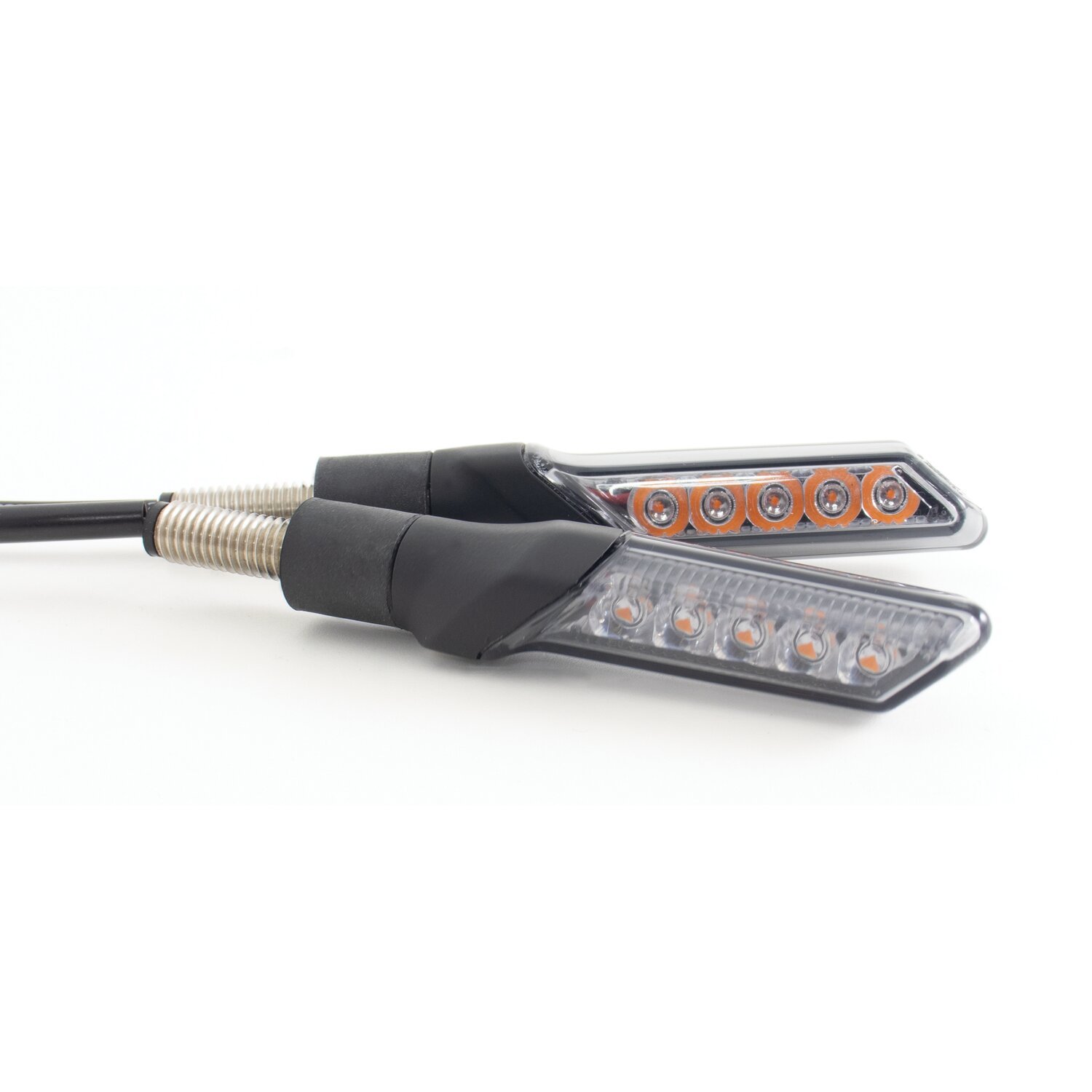 KOSO, GW-02 sequential LED turn signal set, Black, Matte