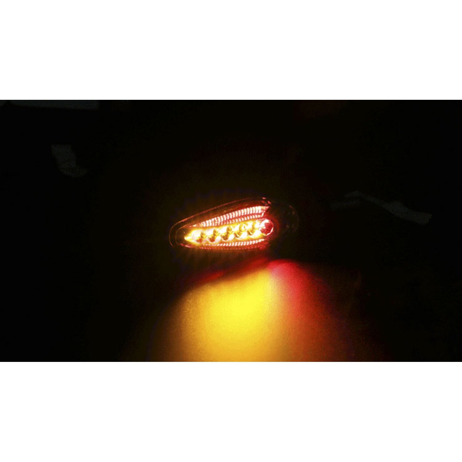 KOSO, Sonic LED 3-1 taillight turn signal combo set, Black, Matte