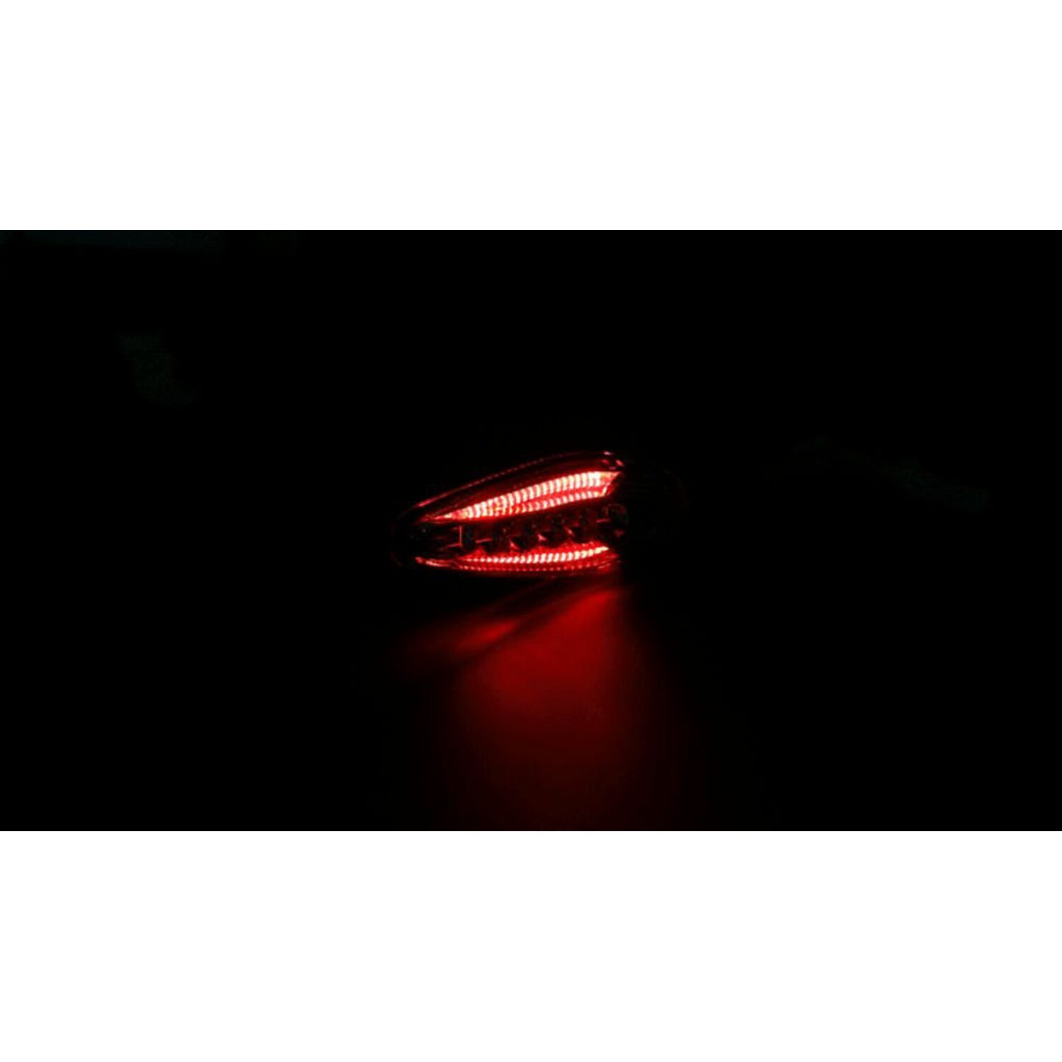 KOSO, Sonic LED 3-1 taillight turn signal combo set, Black, Matte