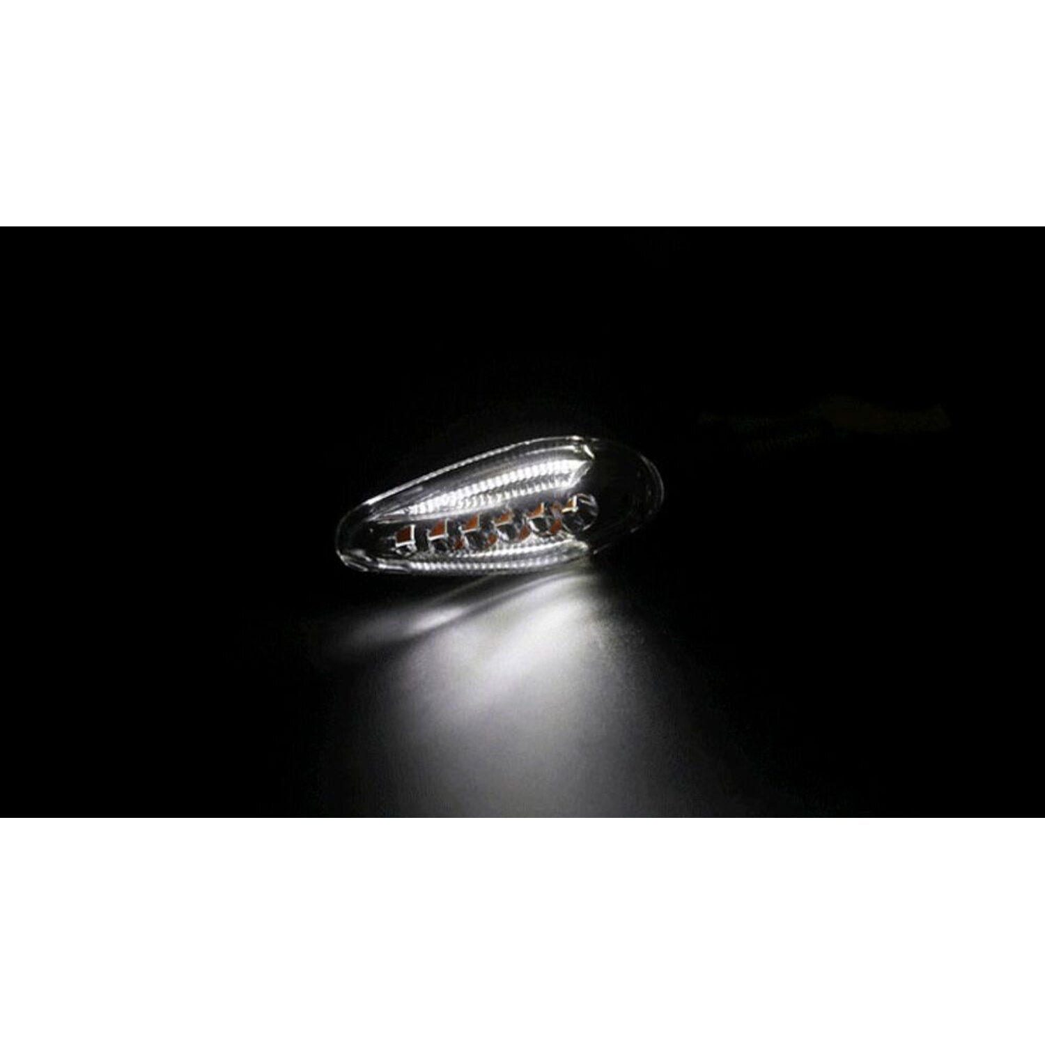 KOSO, Sonic LED turn signal set, with position, light Black, Matte