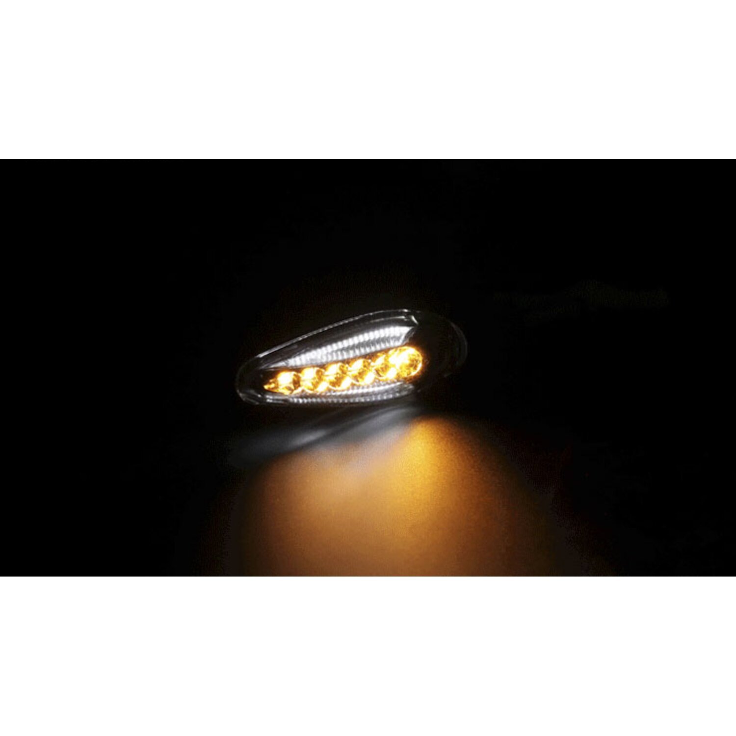 KOSO, Sonic LED turn signal set, with position, light Black, Matte