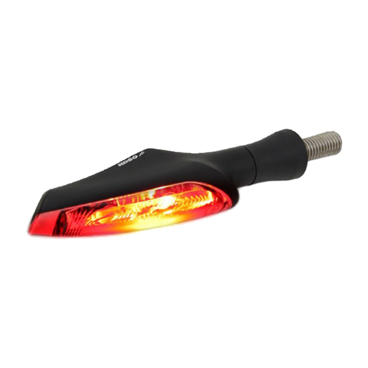 KOSO, Infinity LED 3-1 taillight / turn signal combo, Black, Matte